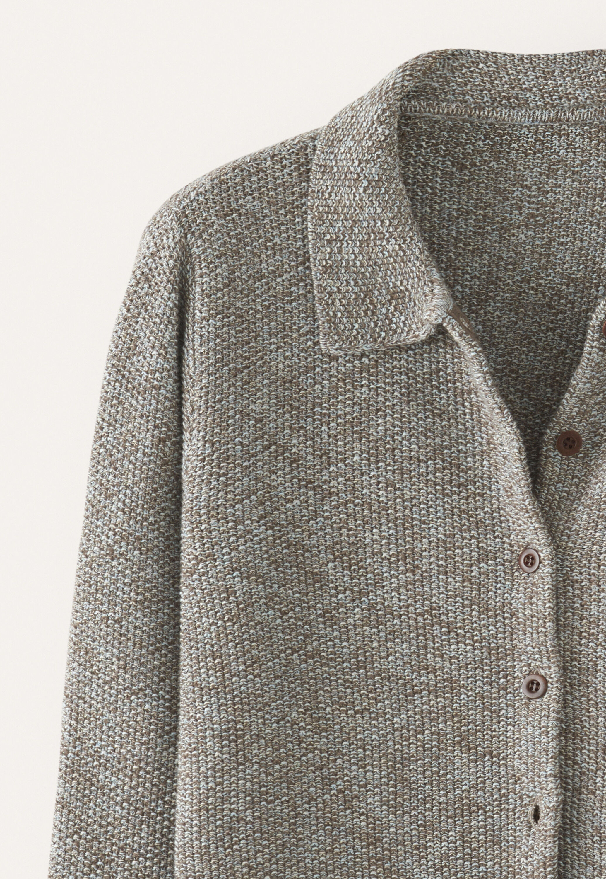 Moss-stitch cardigan