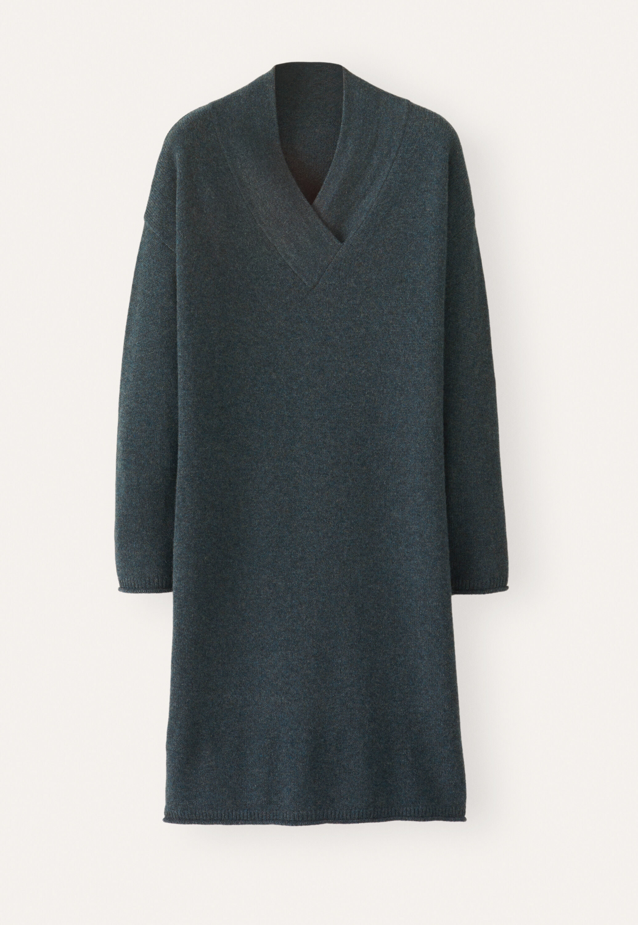 Knitted v-neck dress
