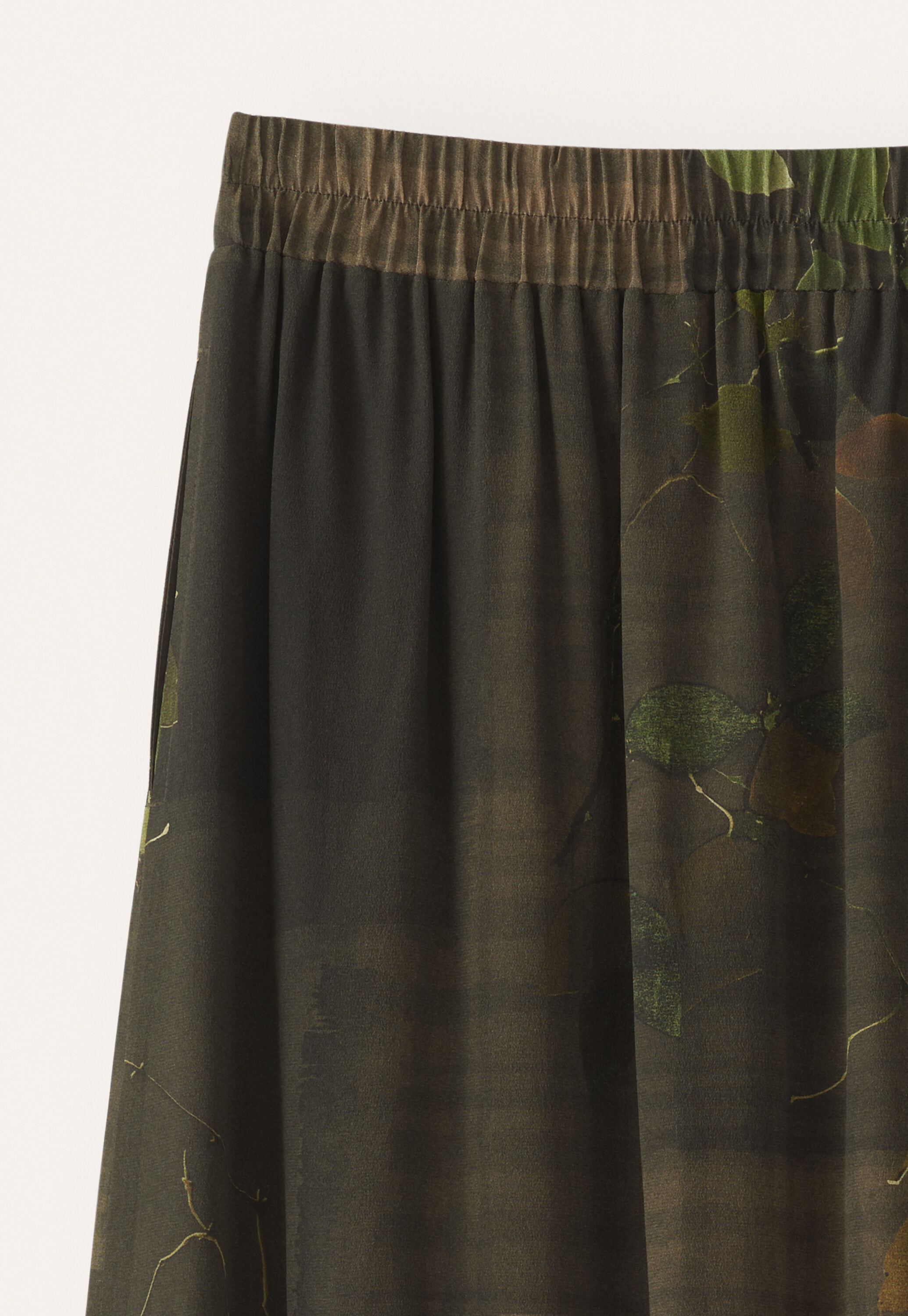 Printed tiered skirt