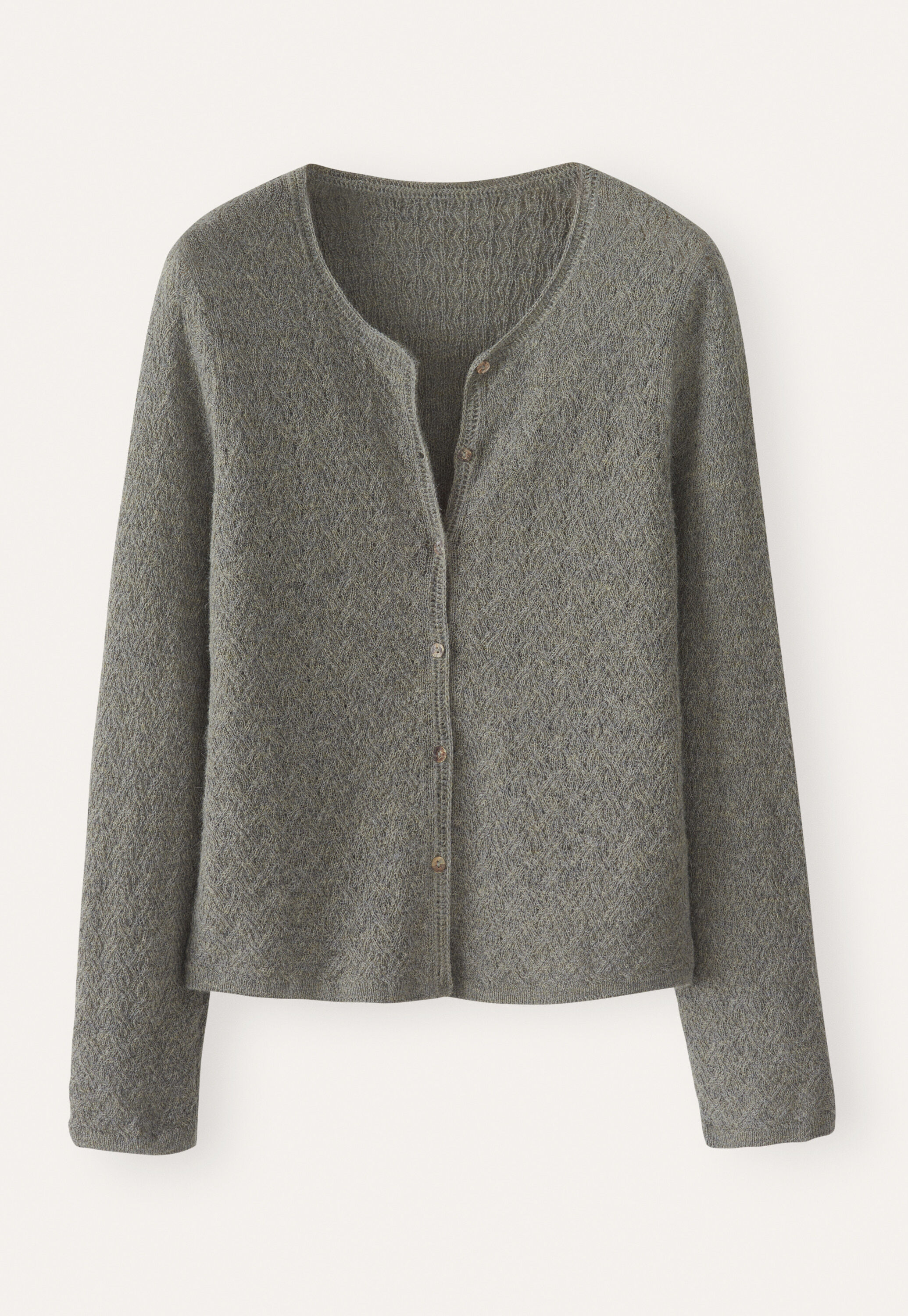 Cable-stitch cardigan