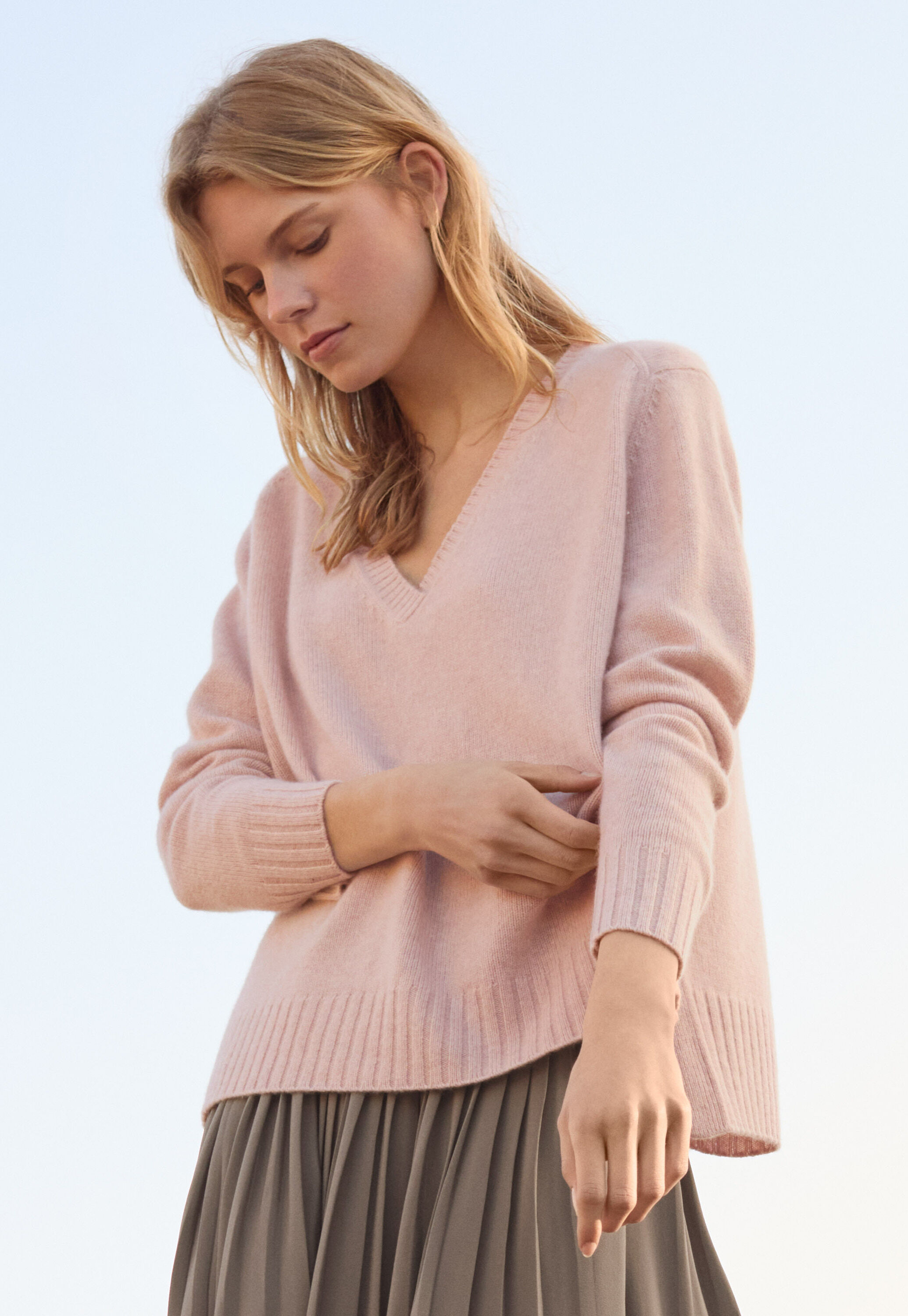 V-neck sweater