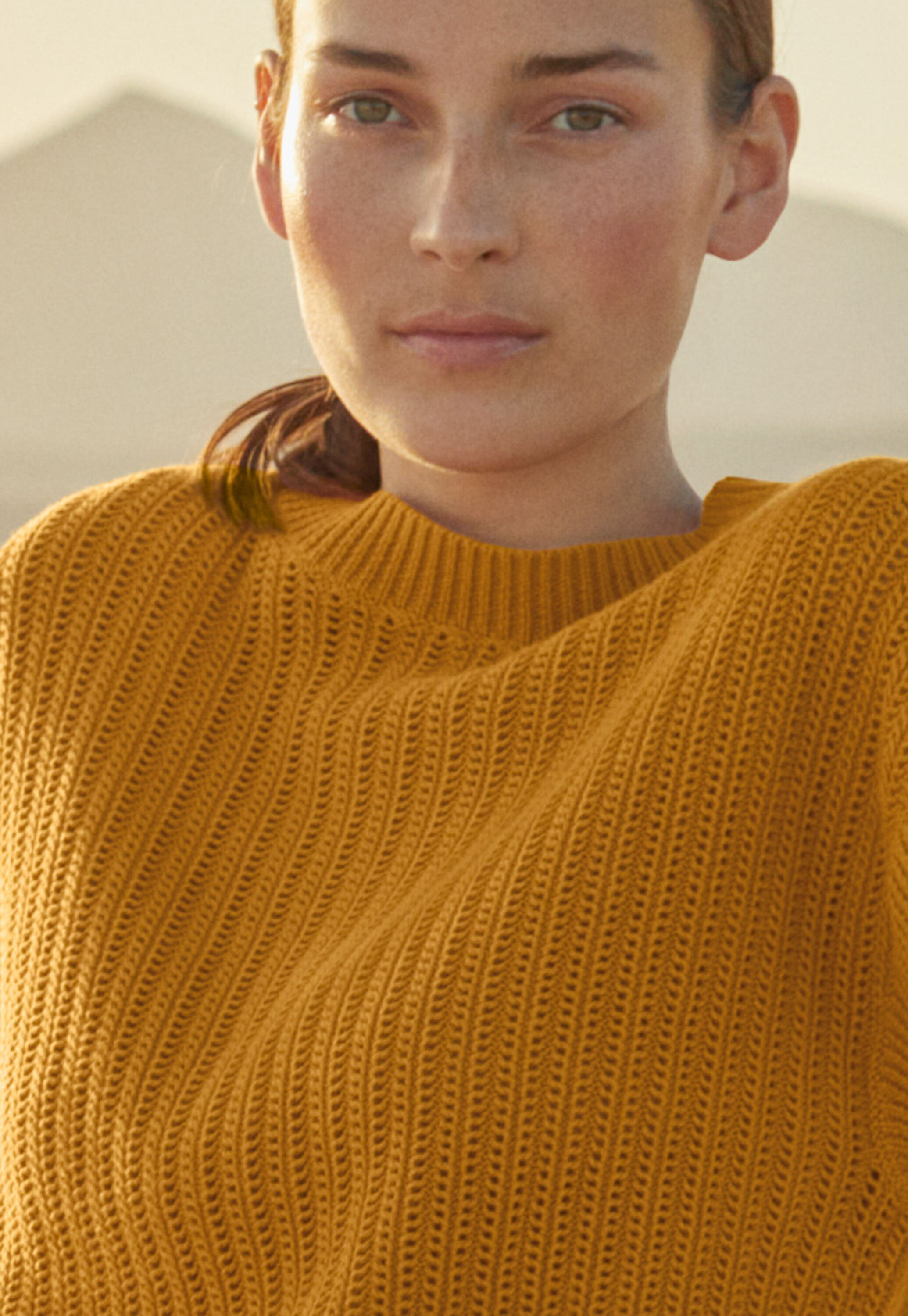 Crochet-stitch sweater