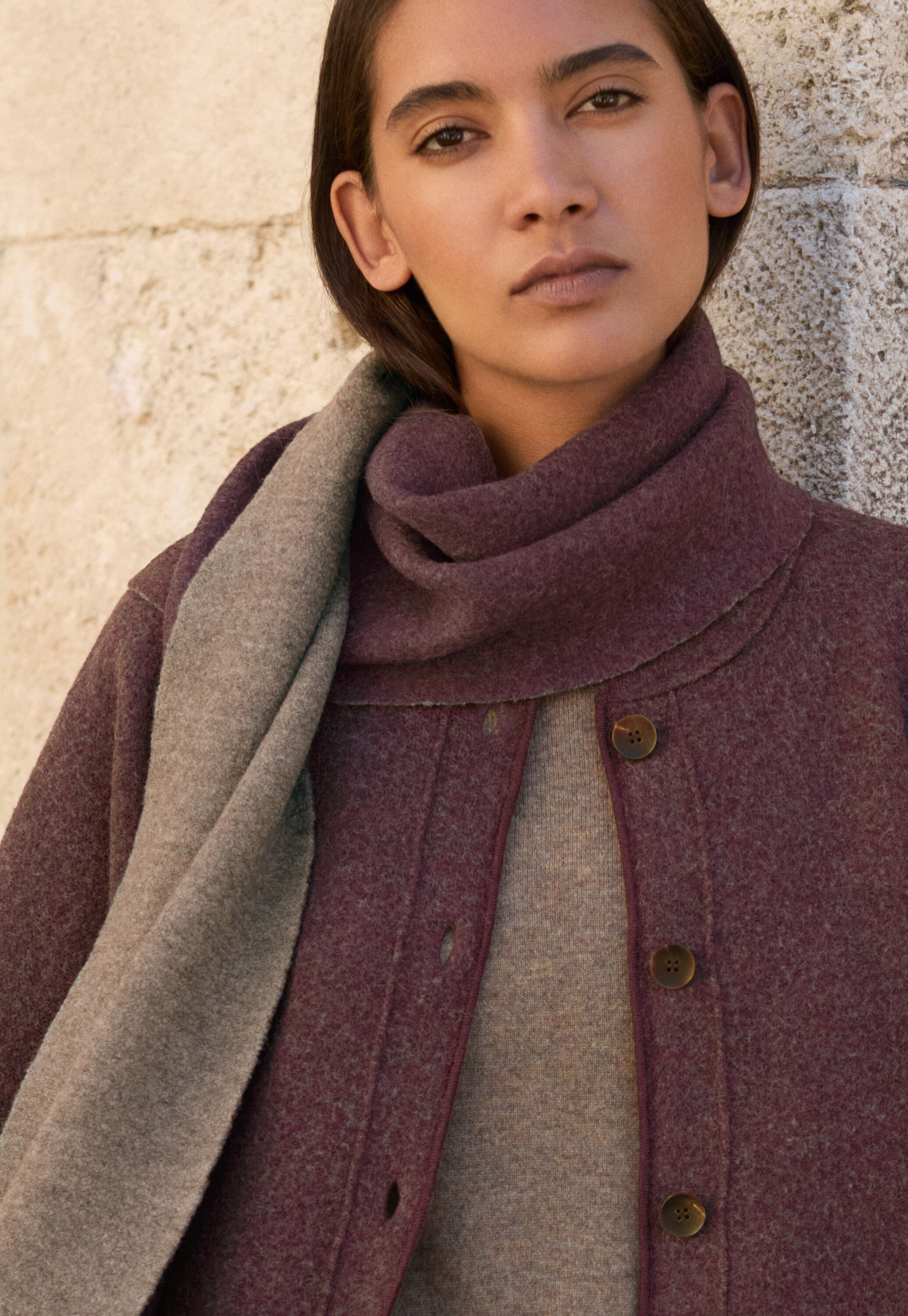 Plaited boiled jacket