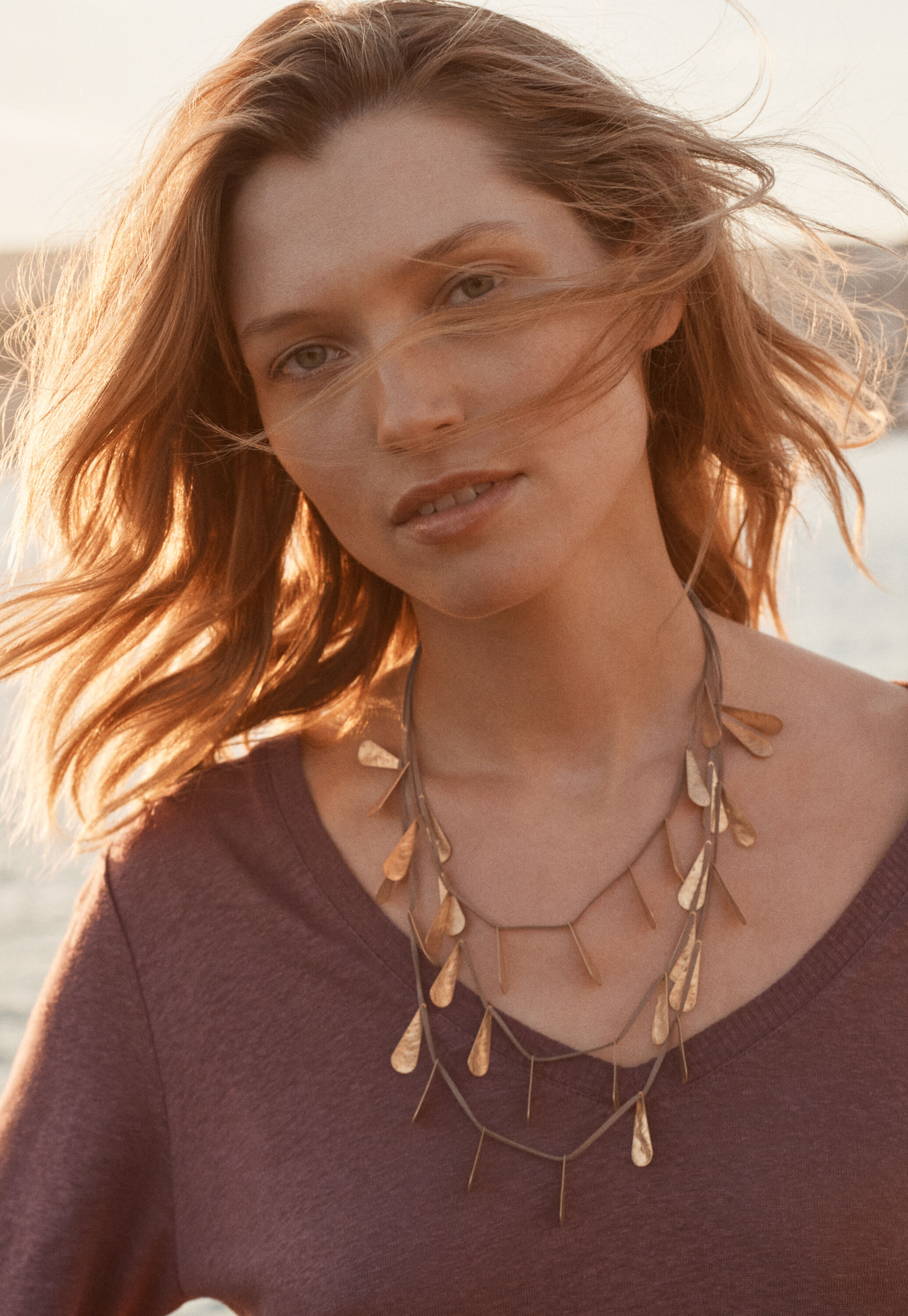 V-neck top