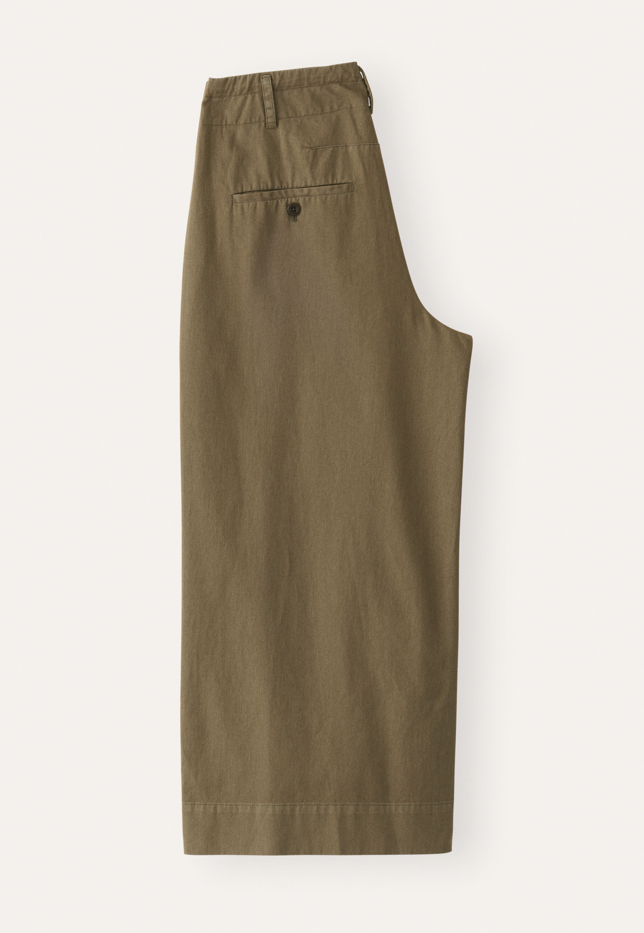 Pleat-front cropped trousers