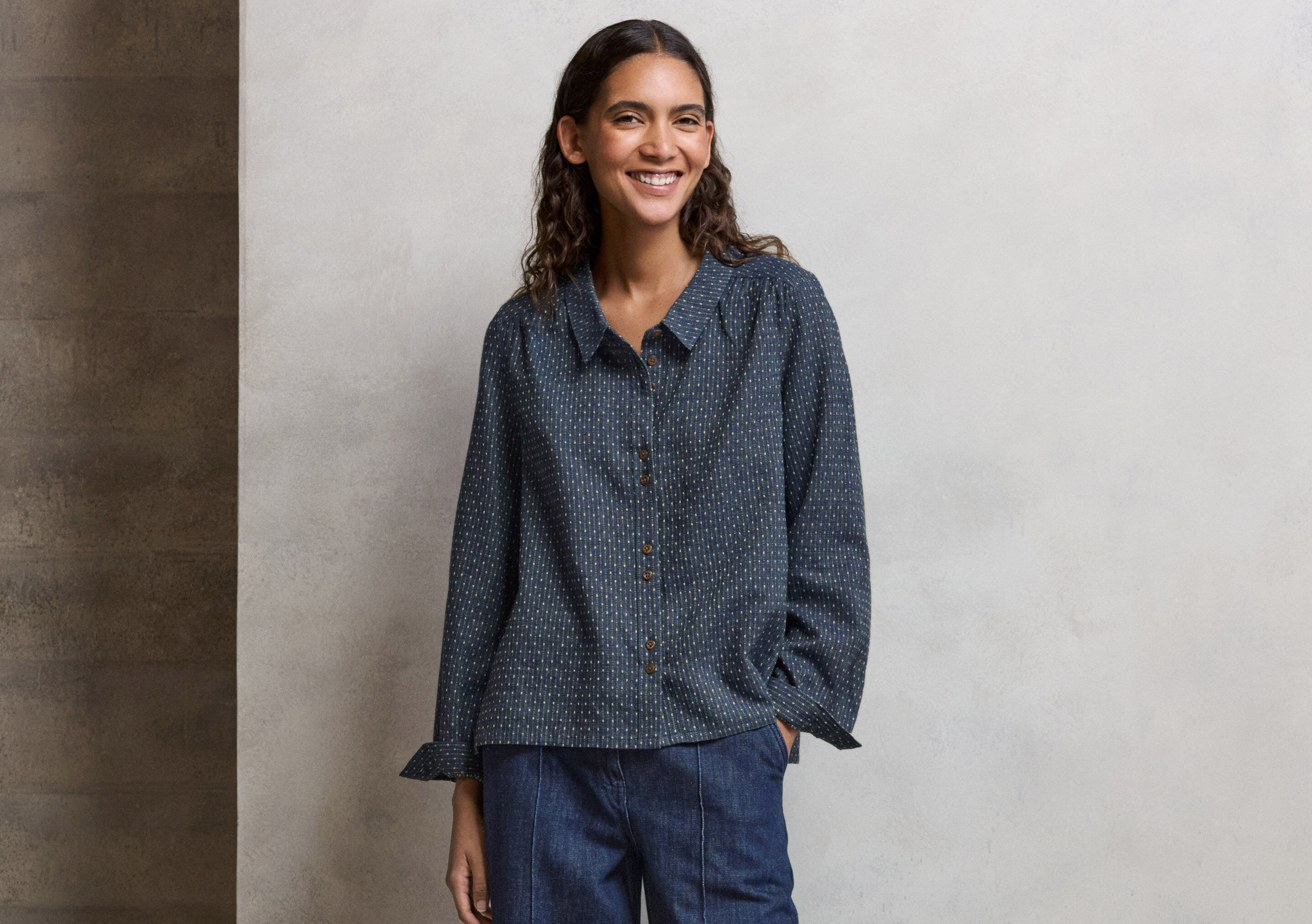 Dash-weave shirt