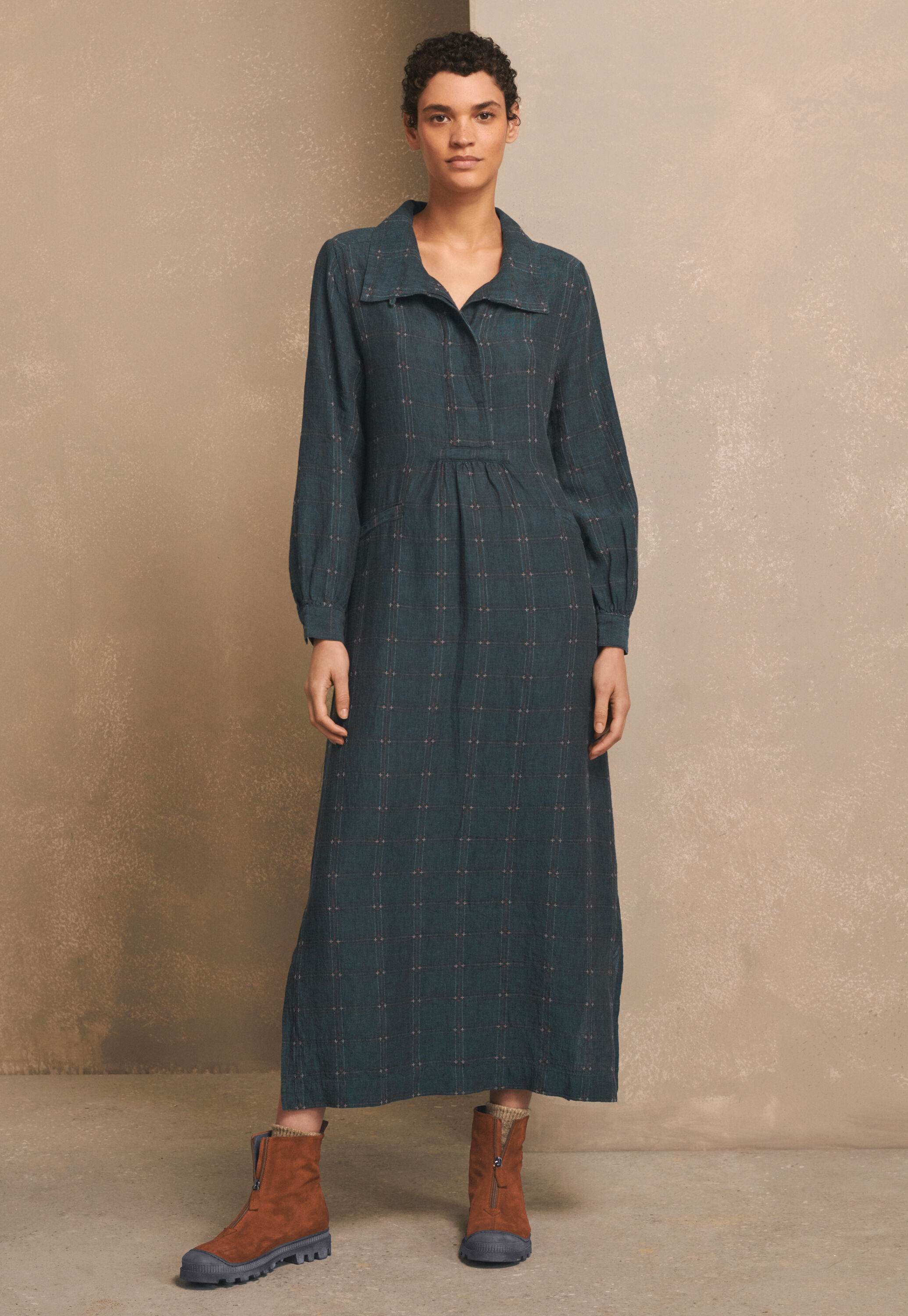 Checked dress
