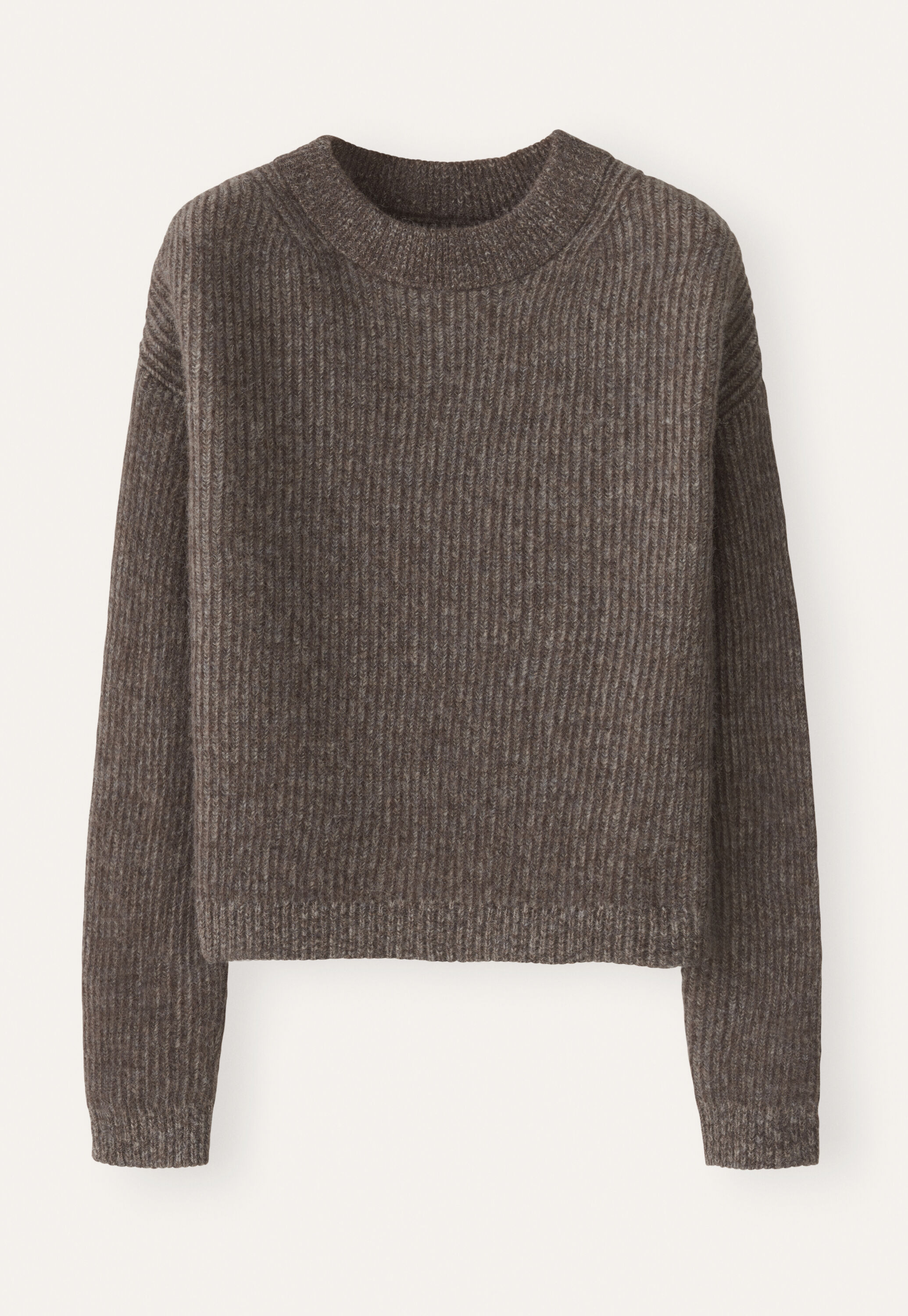 Rib-stitch sweater