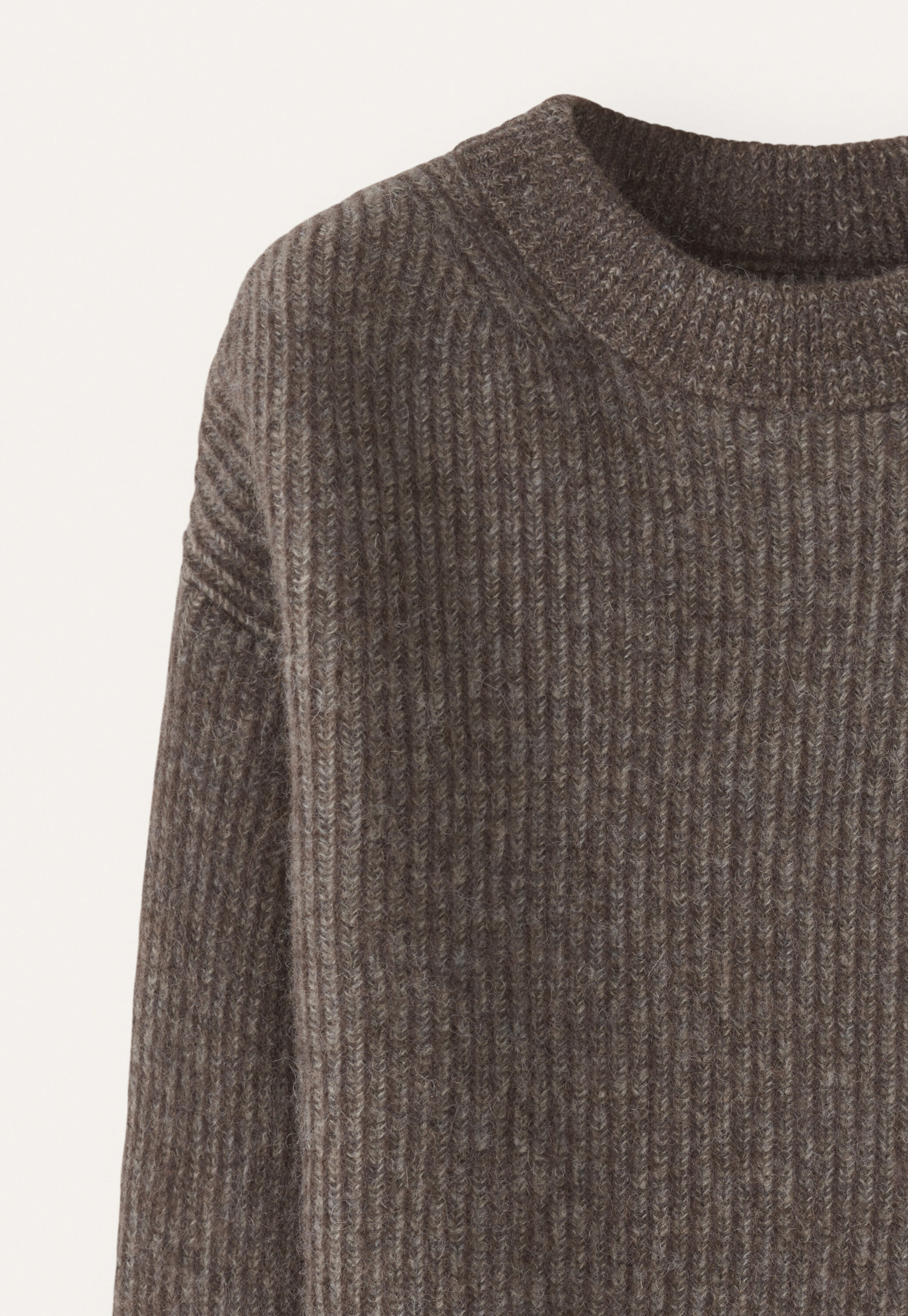 Rib-stitch sweater