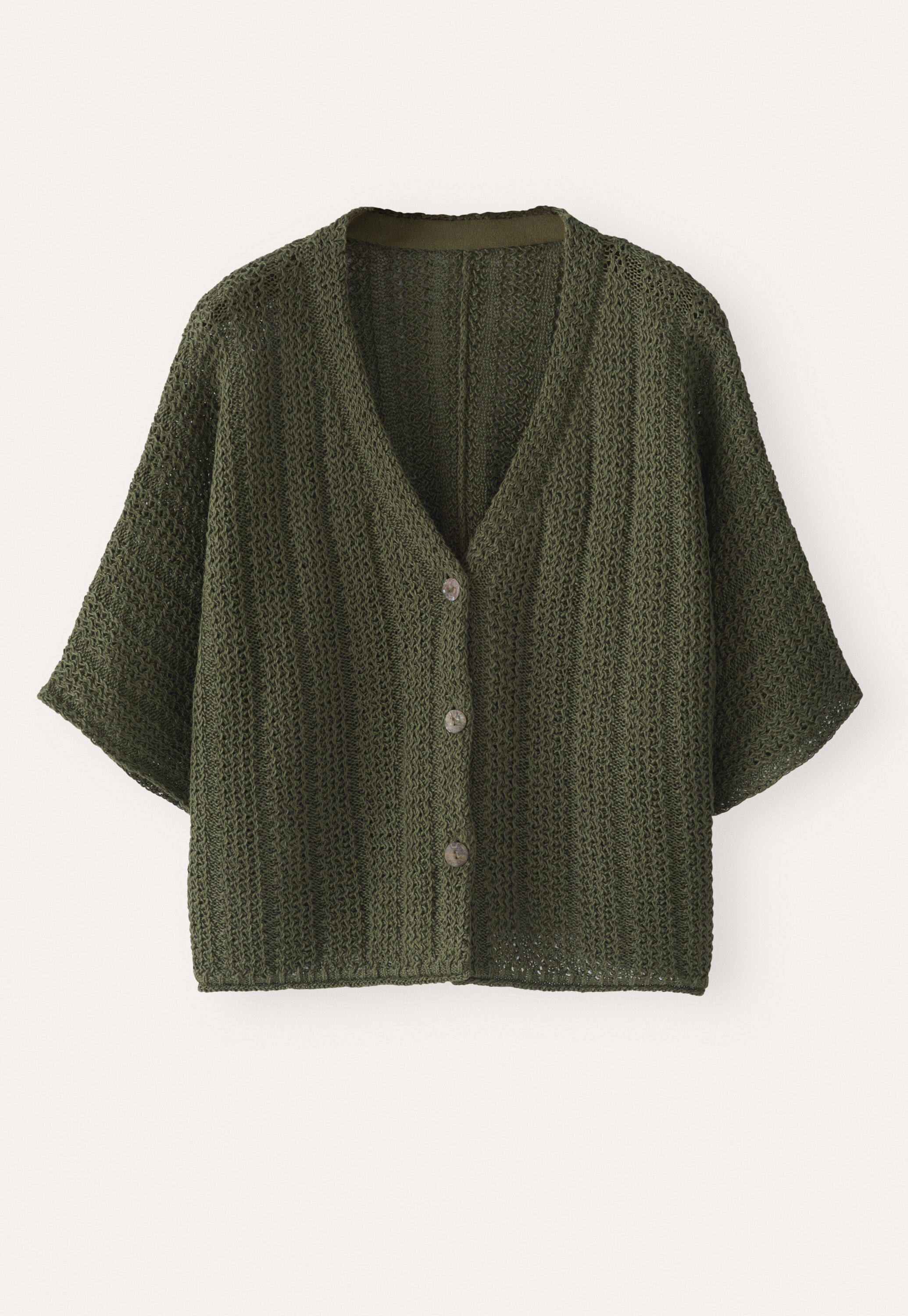 Tuck-stitch cardigan