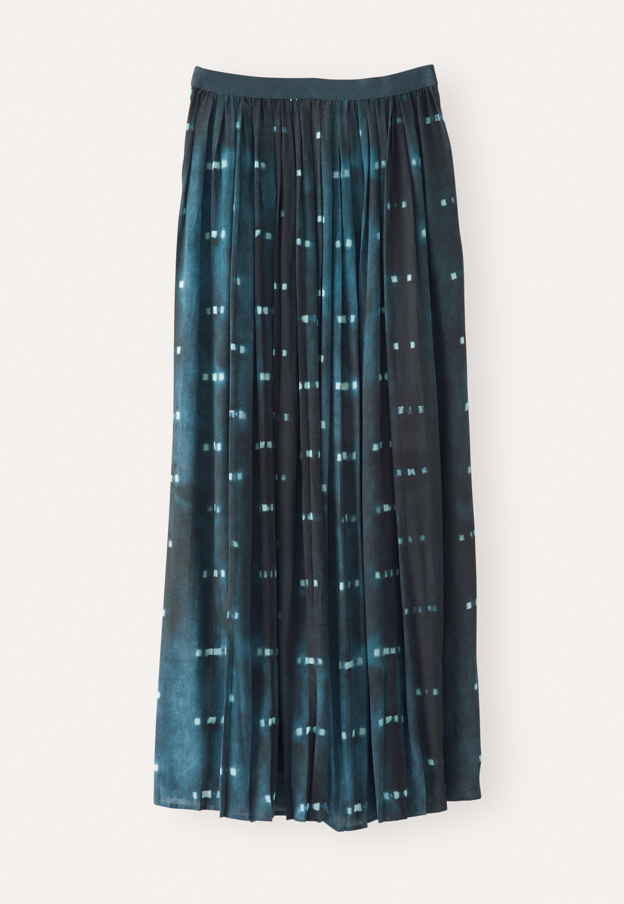 Printed pleated skirt