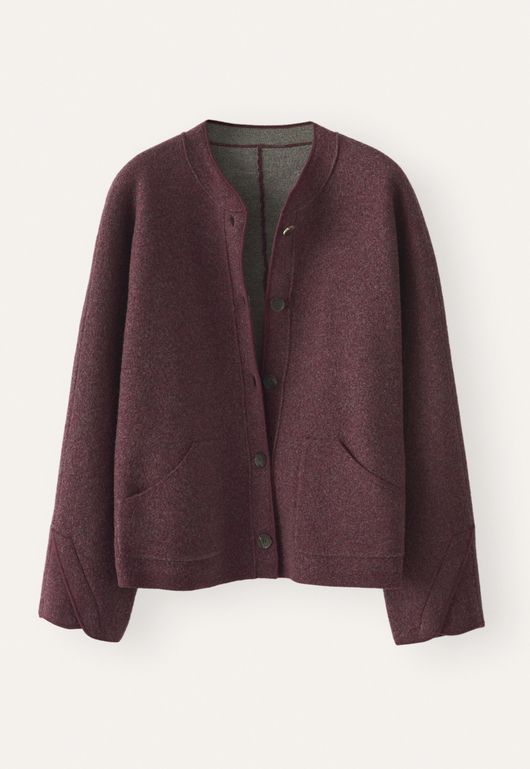 Plaited boiled jacket