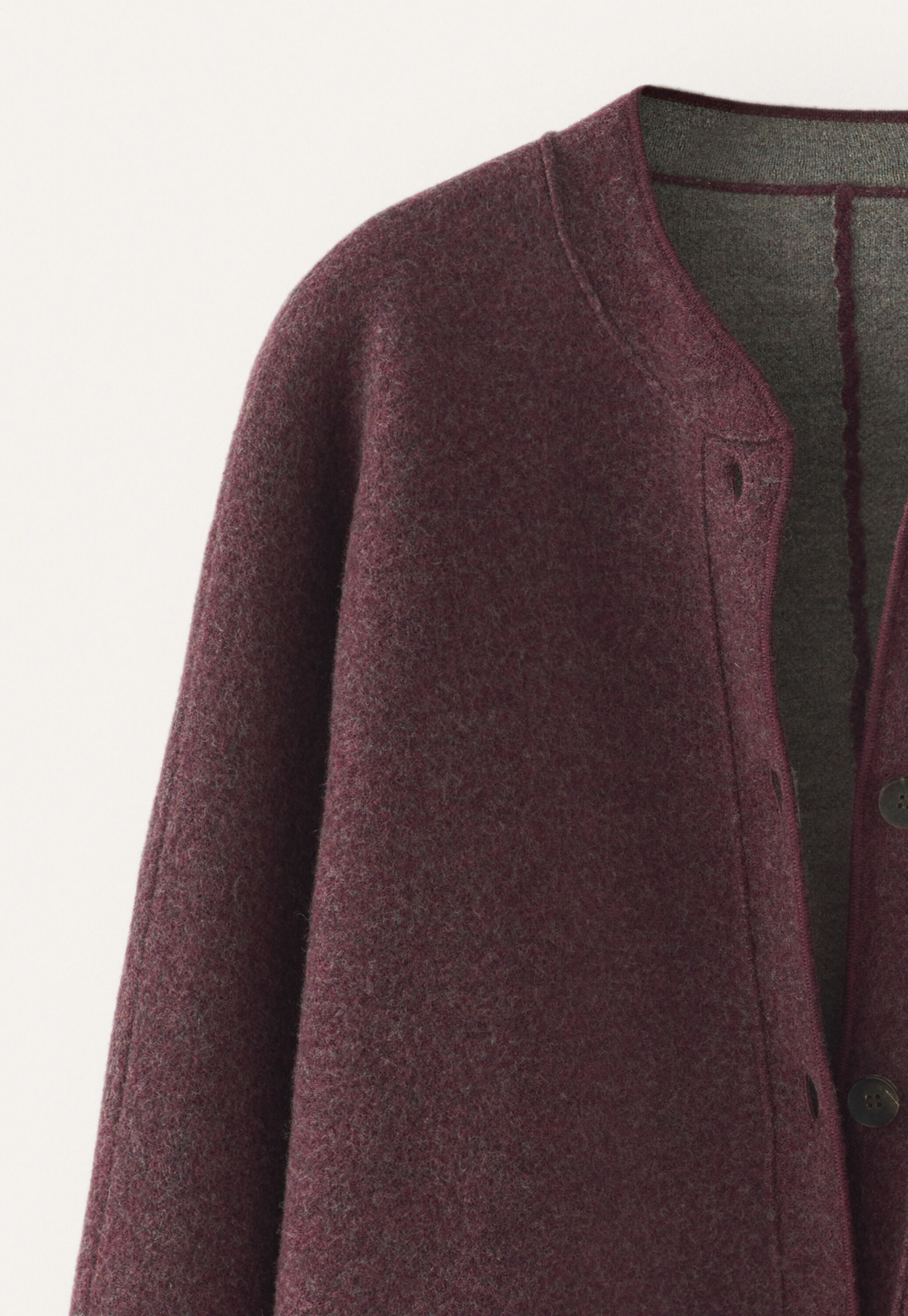Plaited boiled jacket
