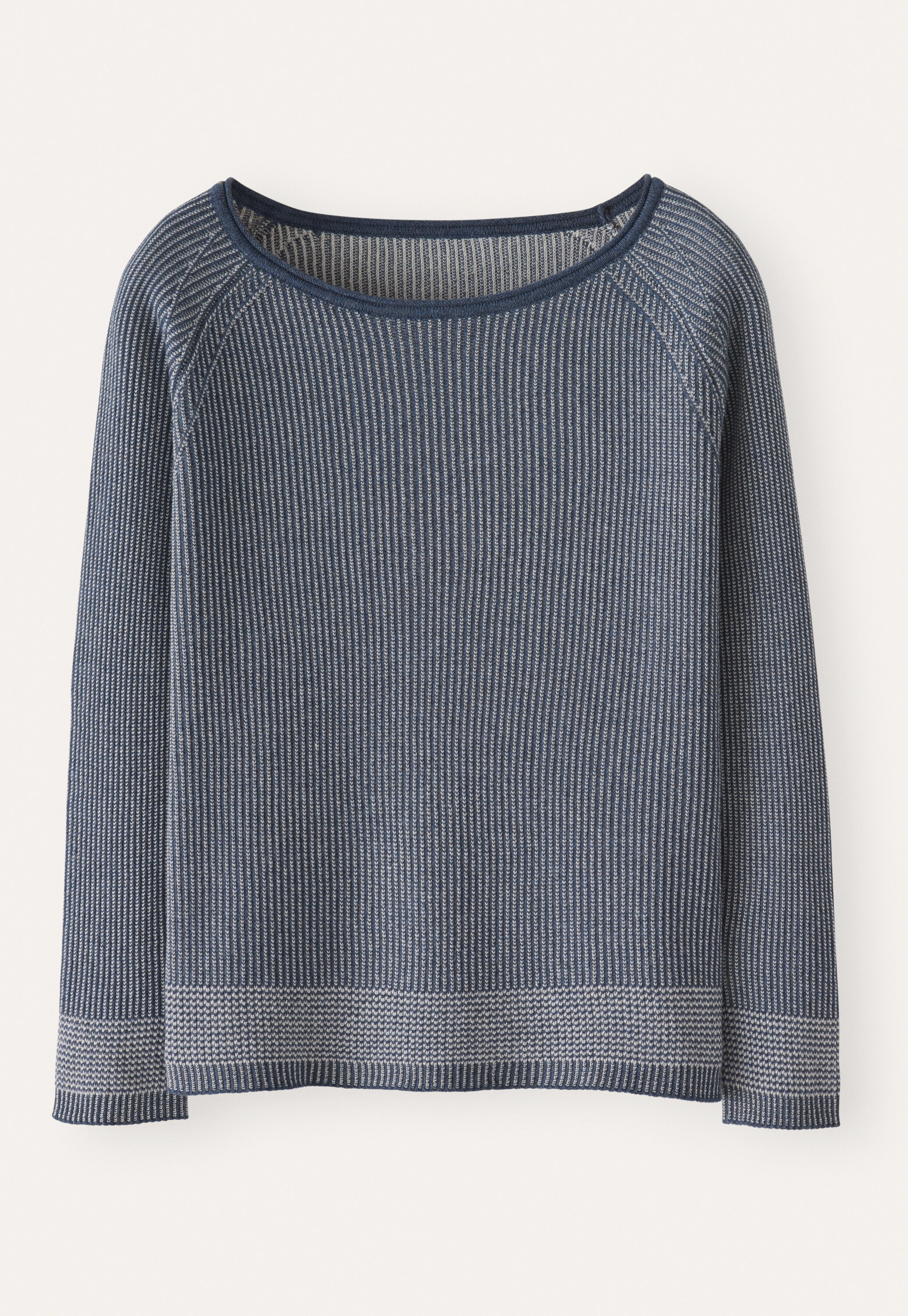 Two-toned rib sweater