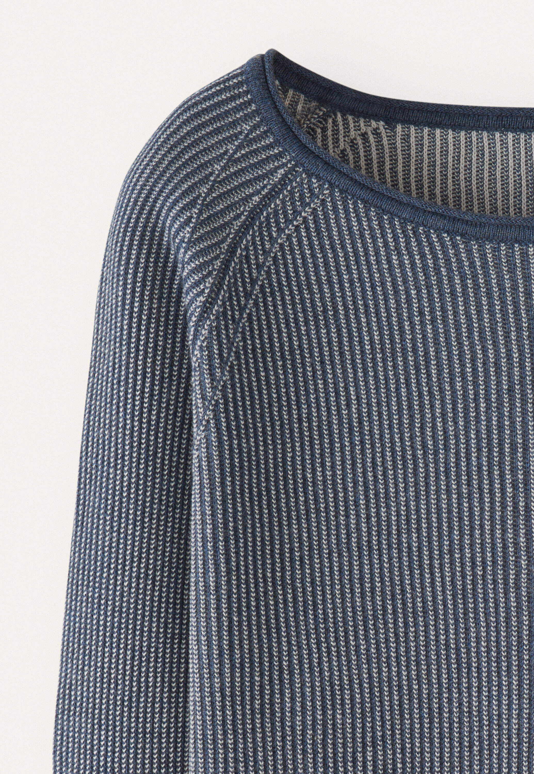 Two-toned rib sweater