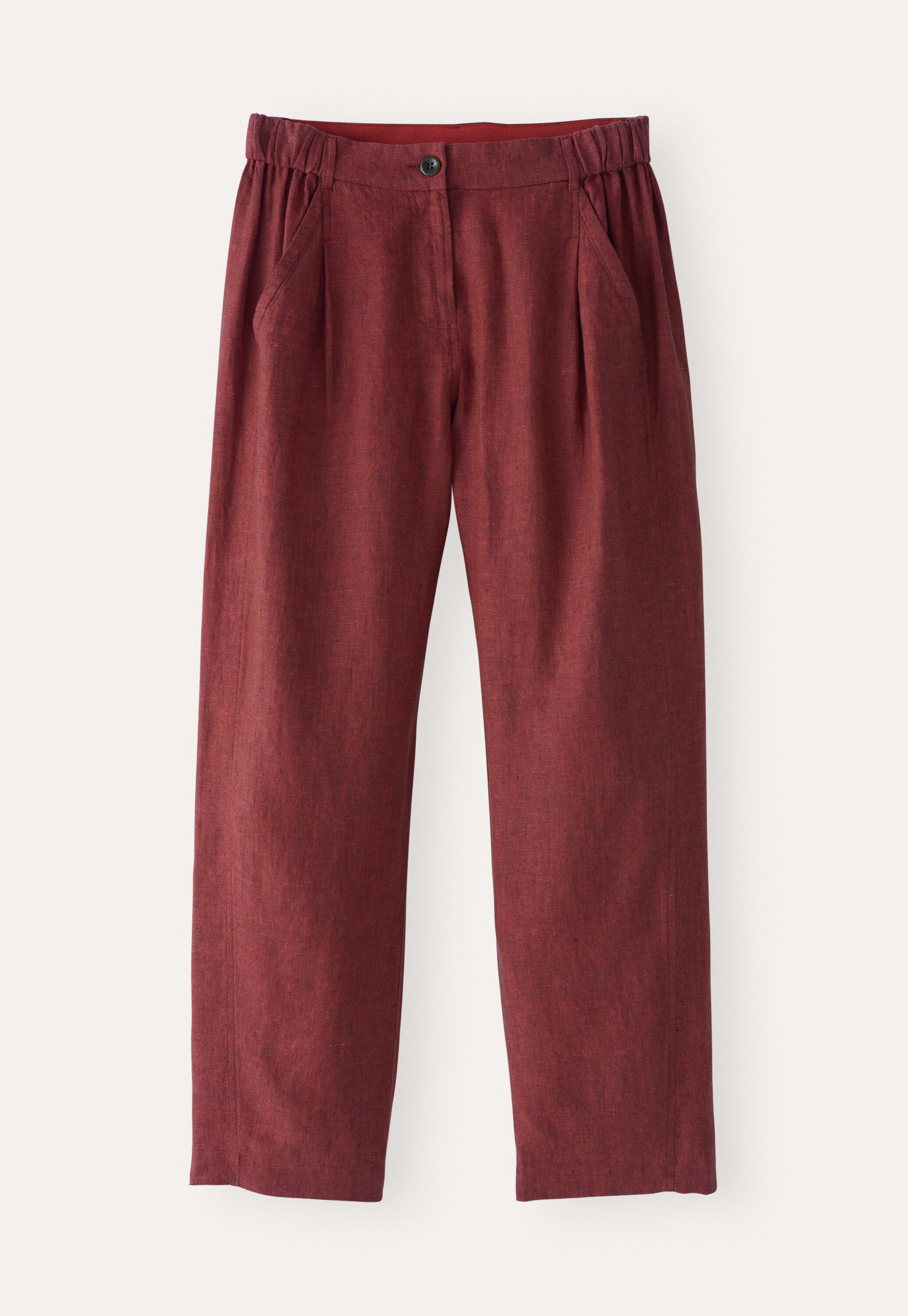 Cropped tapered trousers