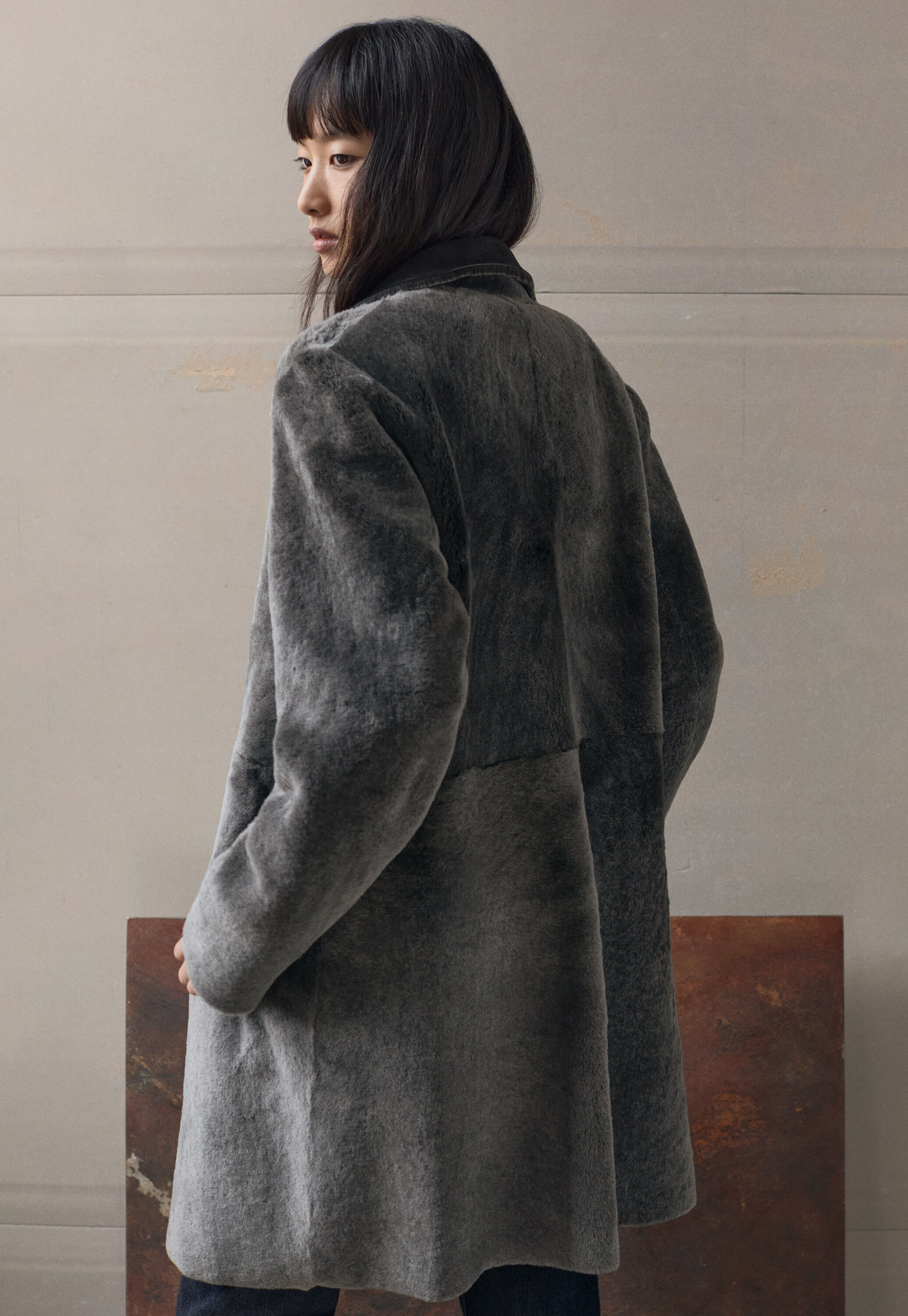 Sheepskin coat