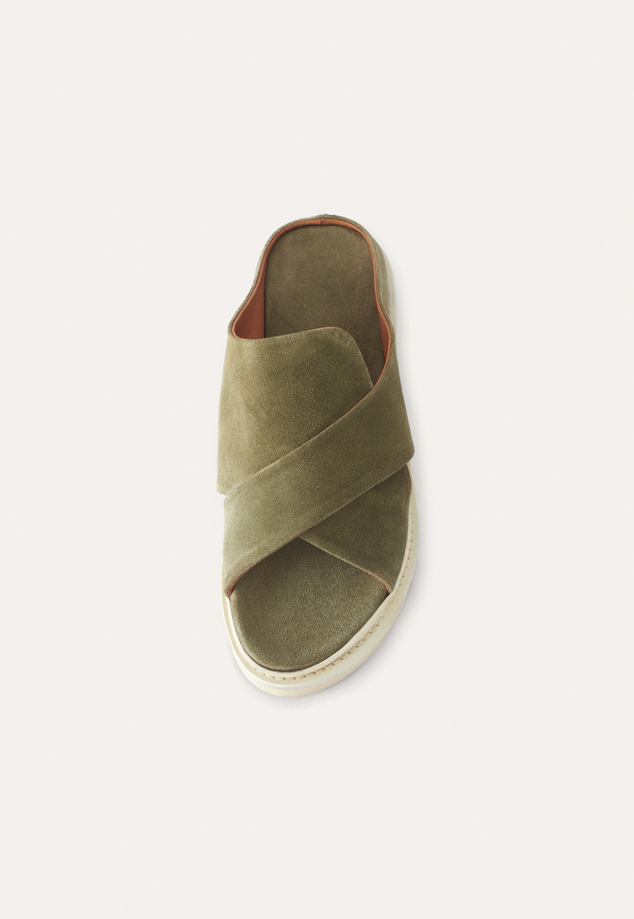 Cross-front sandals
