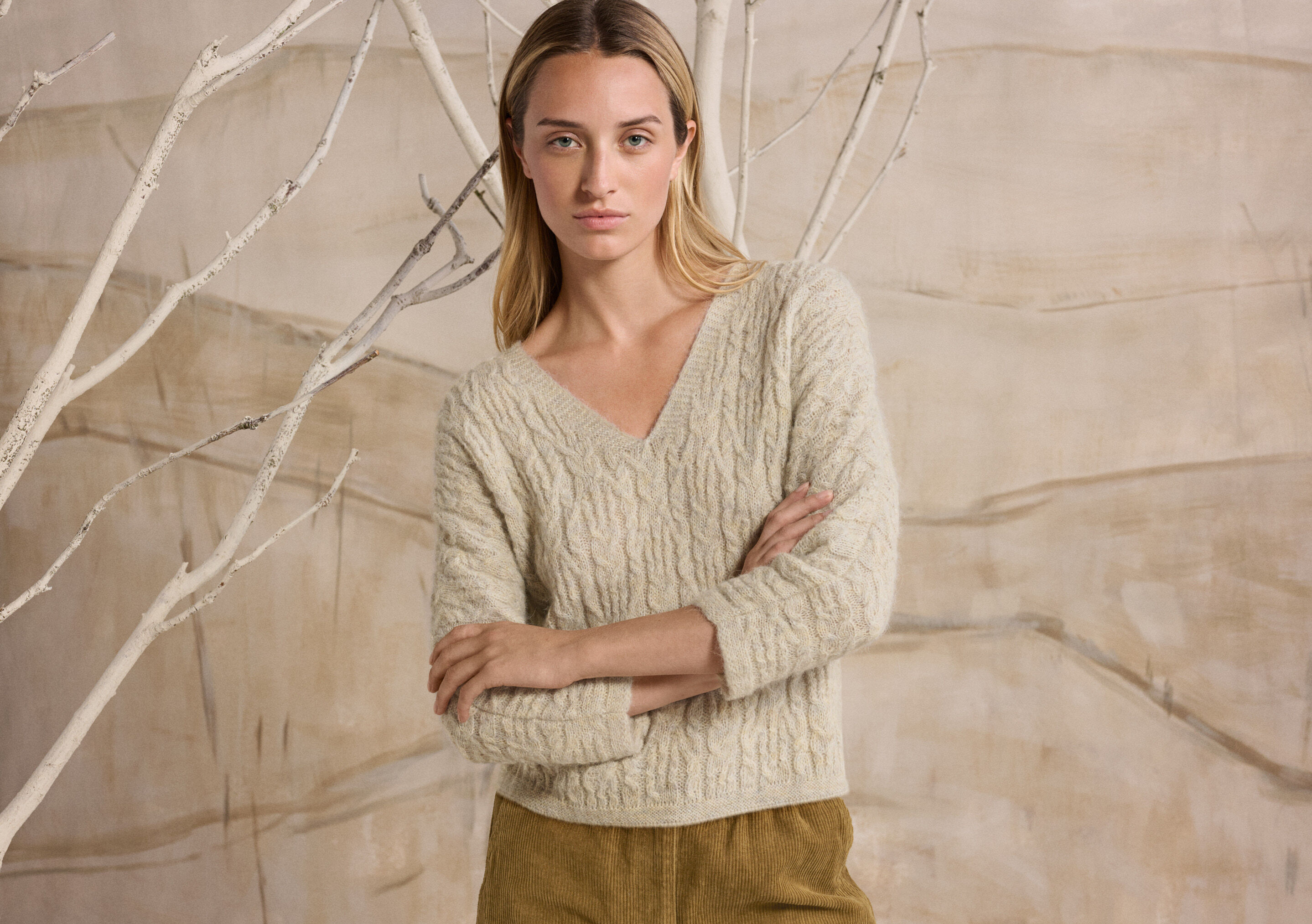 Stitch v-neck sweater
