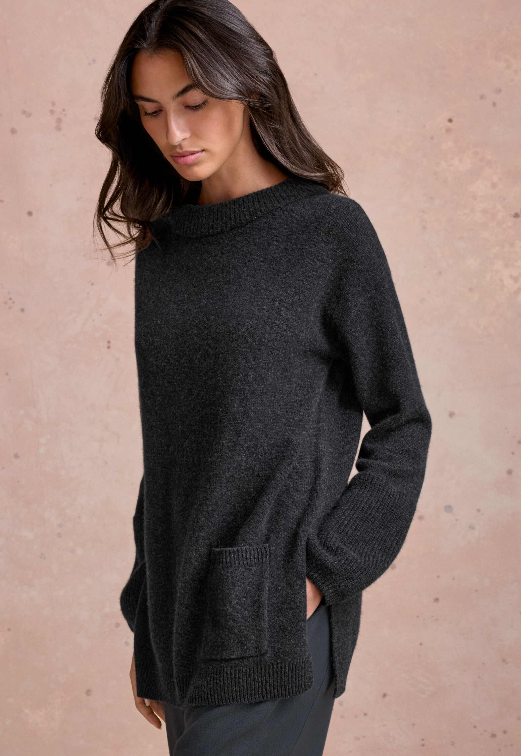 Patch-pocket sweater