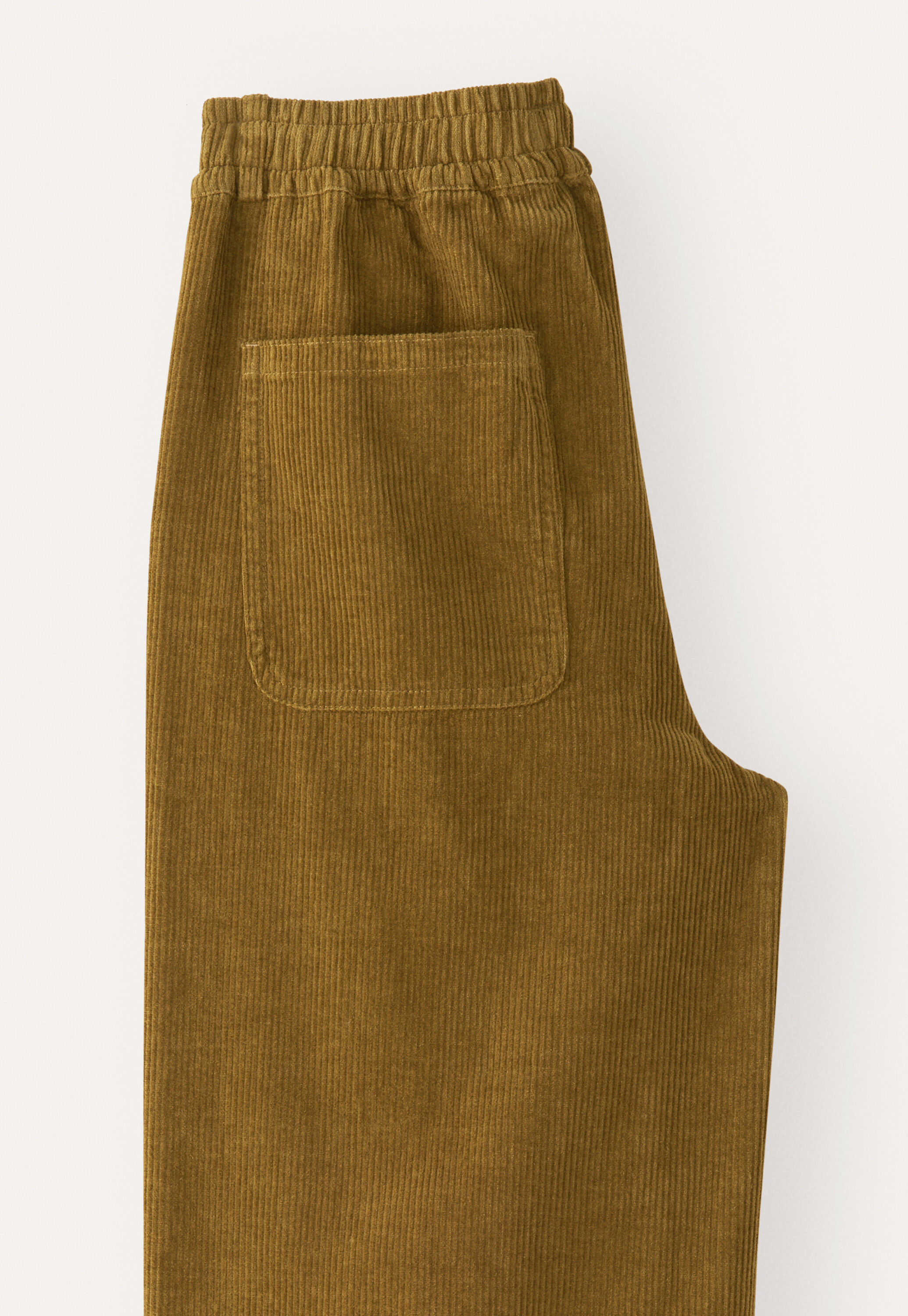 Cord dart-hem trousers