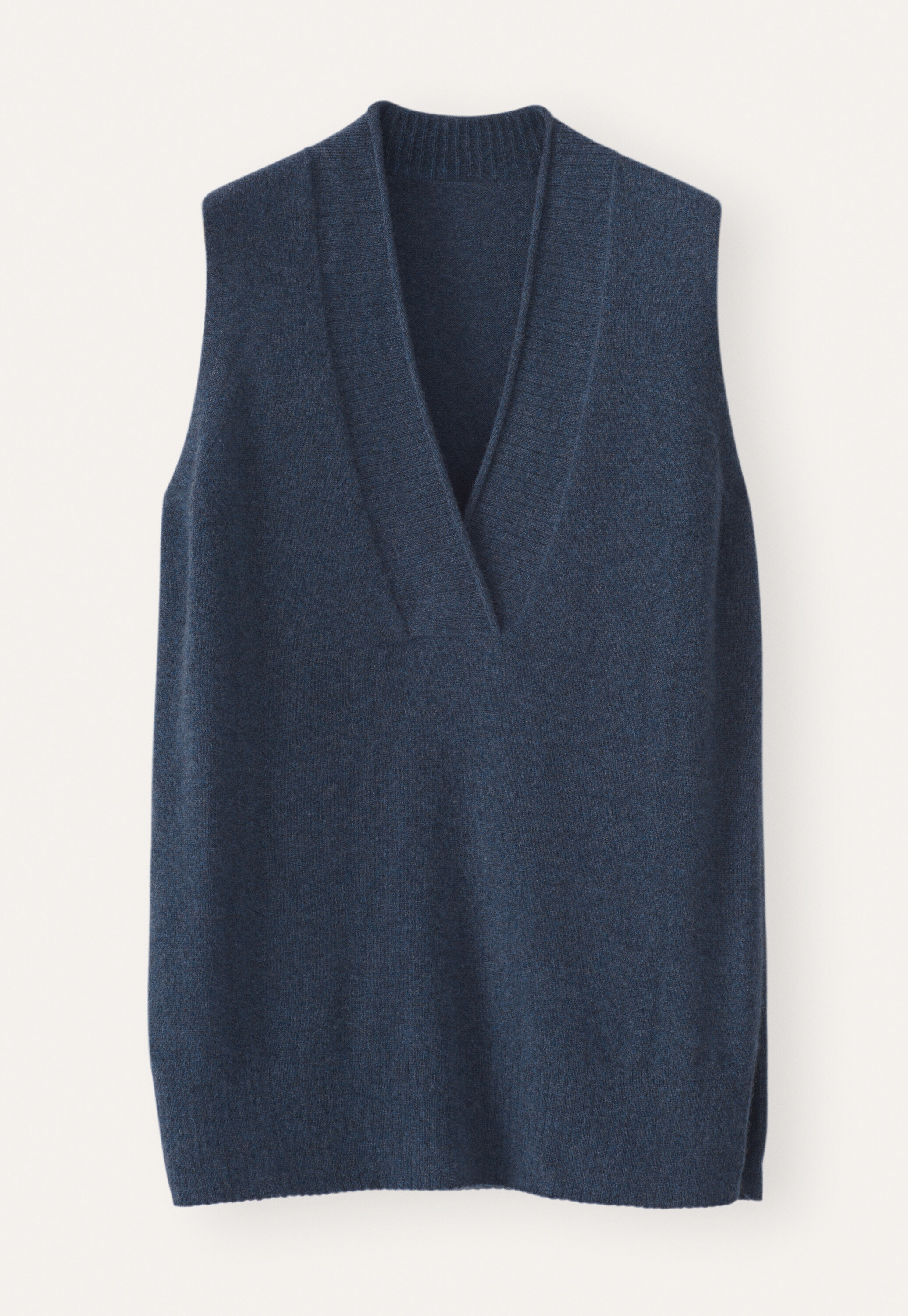 Sleeveless v-neck sweater