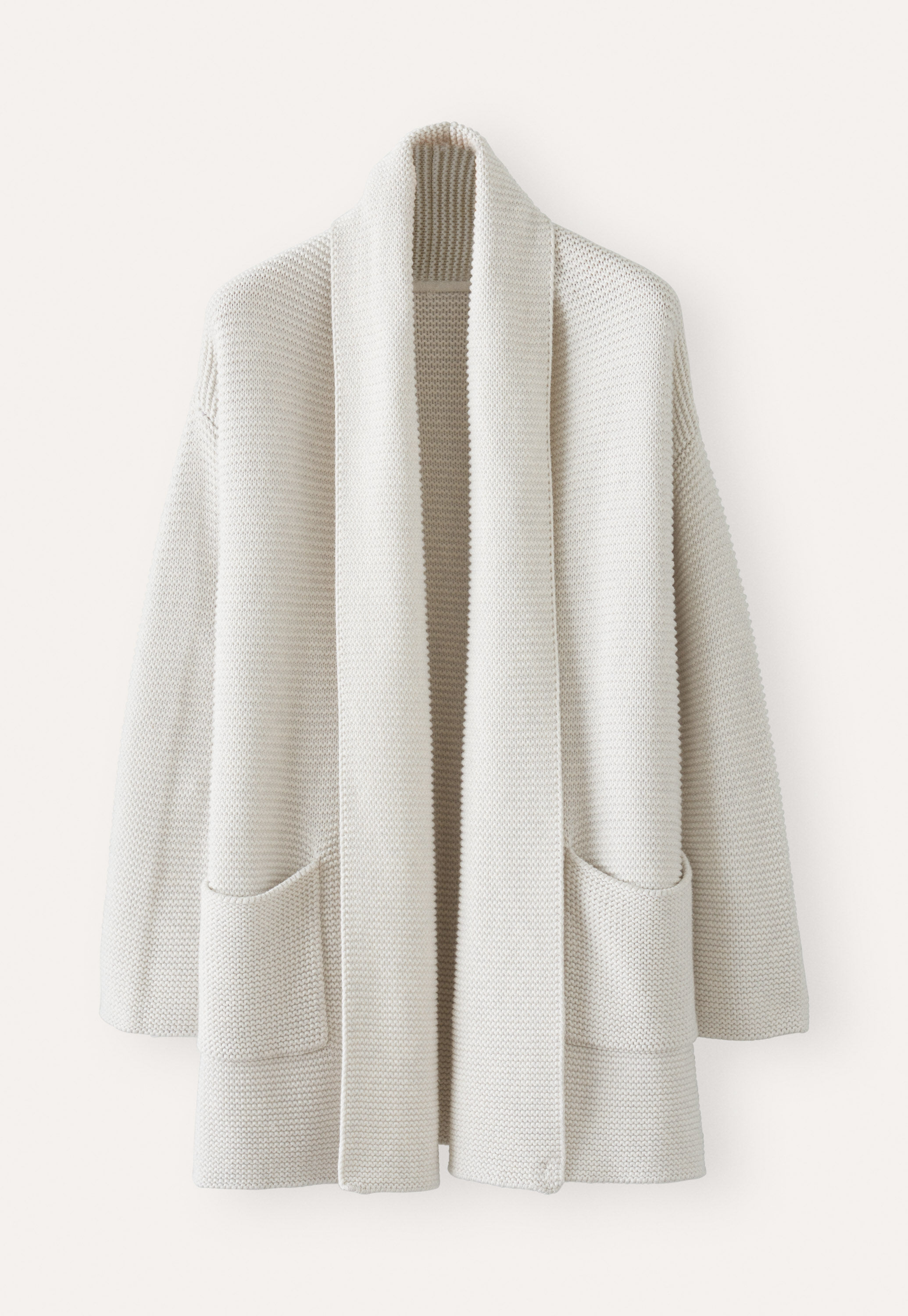 Shawl-collar cardigan