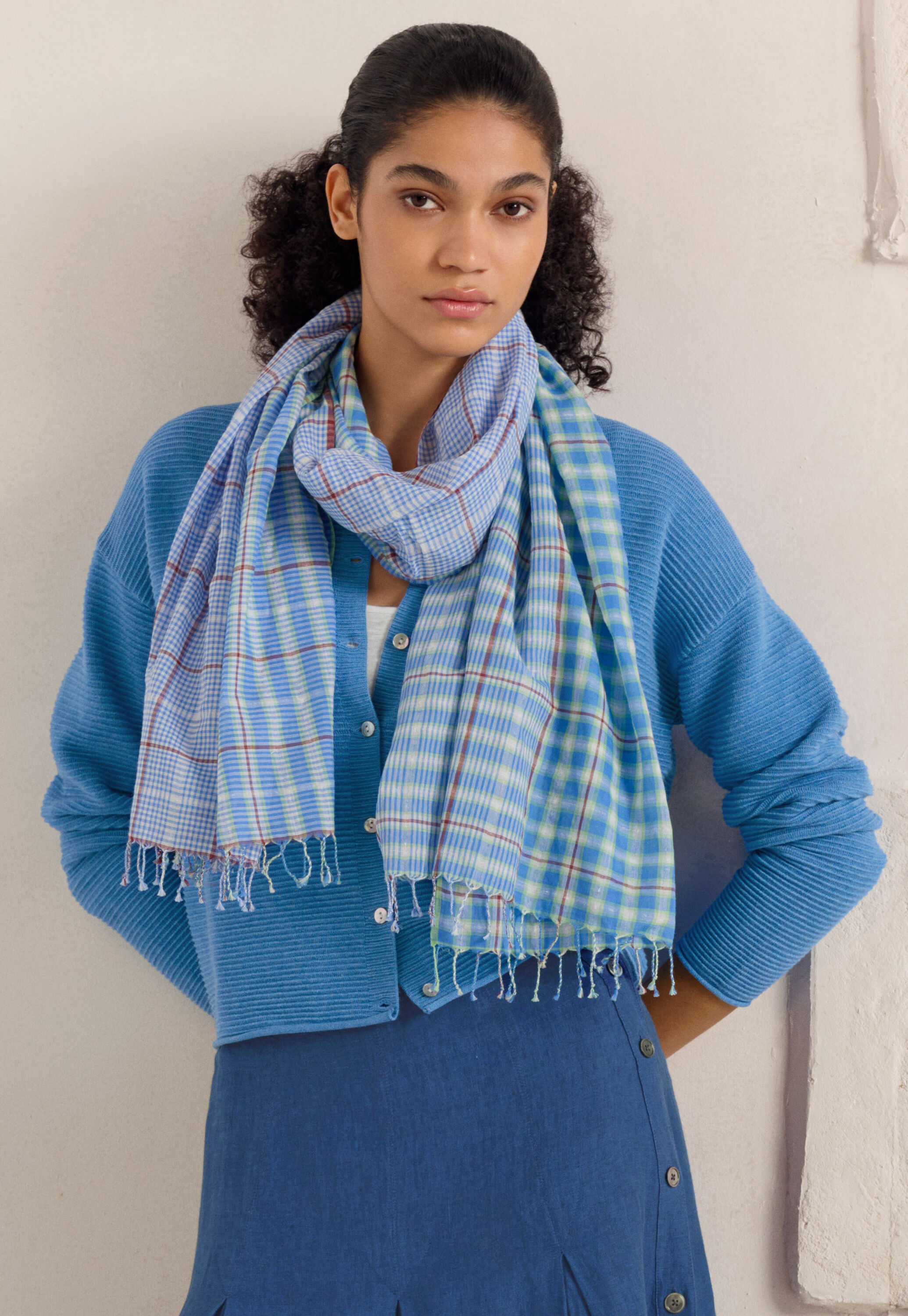 Ripple-stitch cardigan
