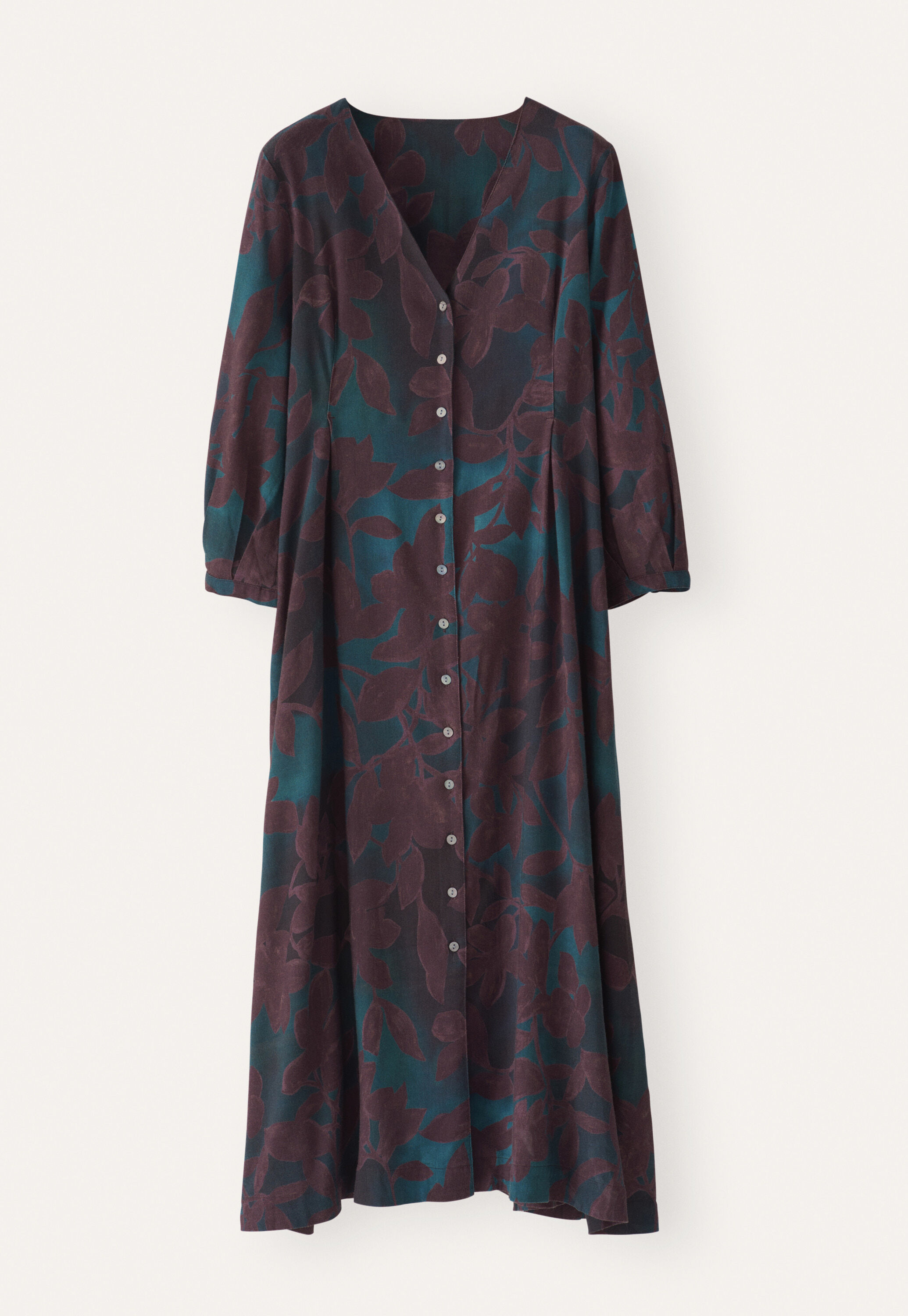 V-neck printed dress