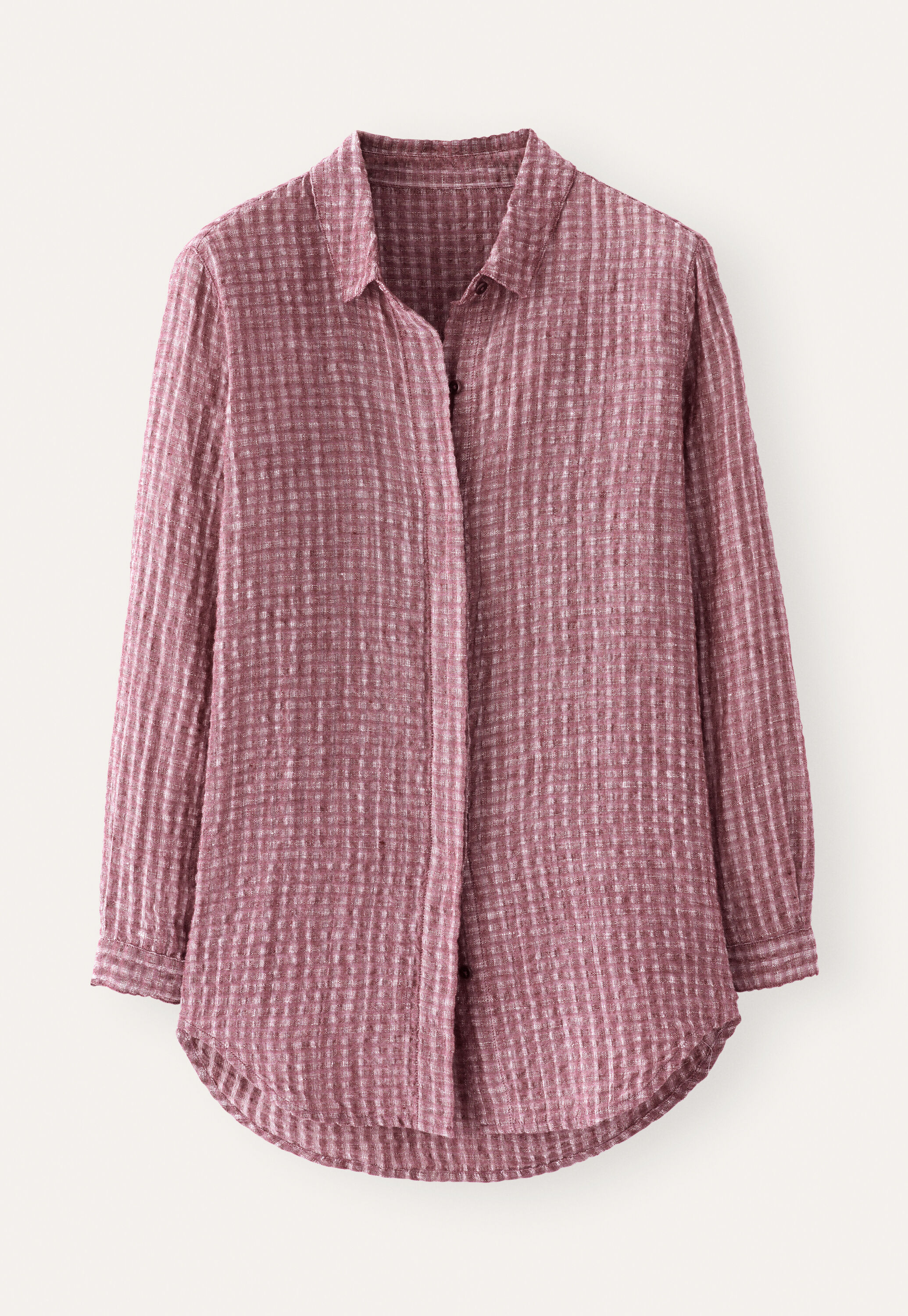 Seersucker checked shirt