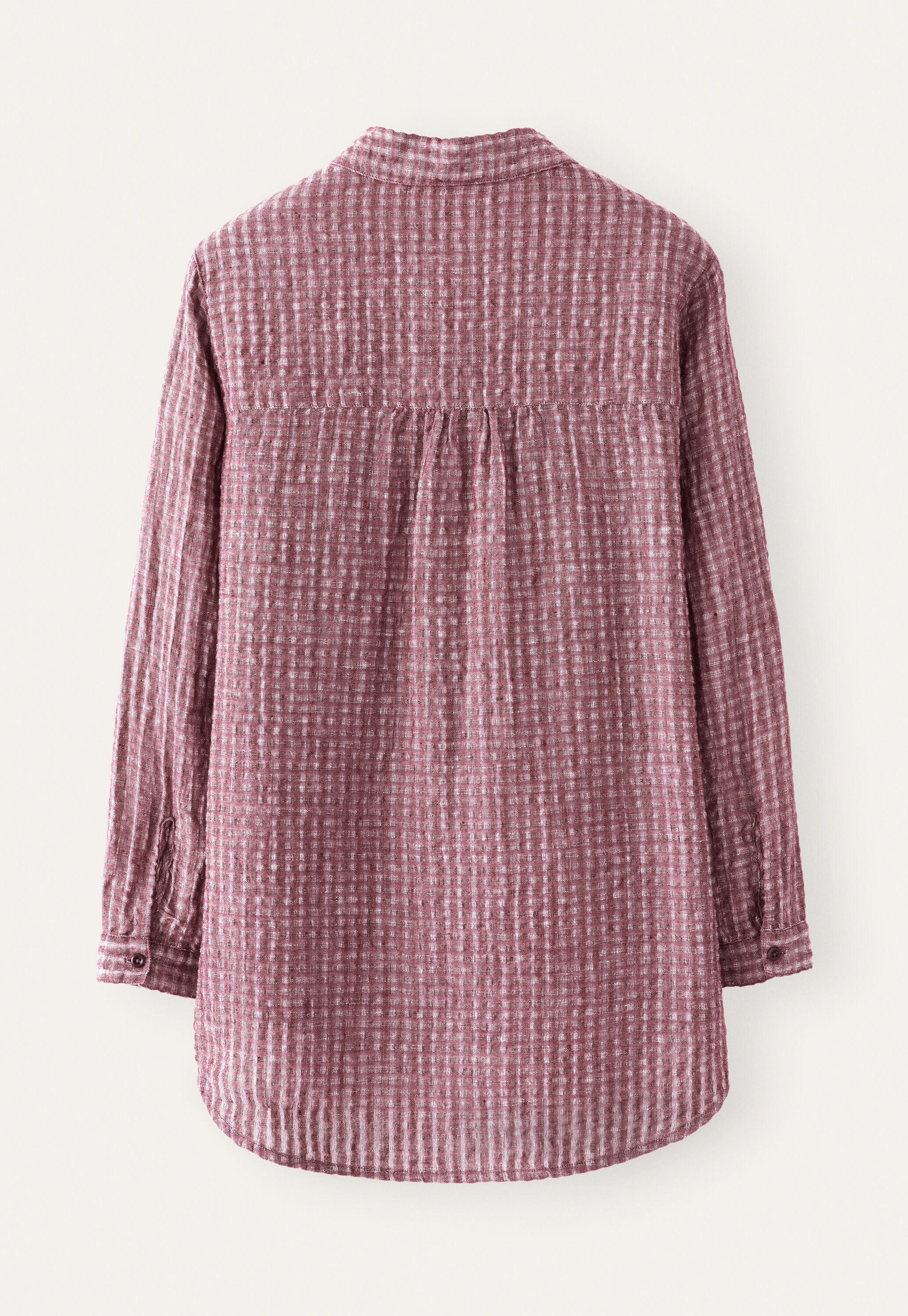 Seersucker checked shirt
