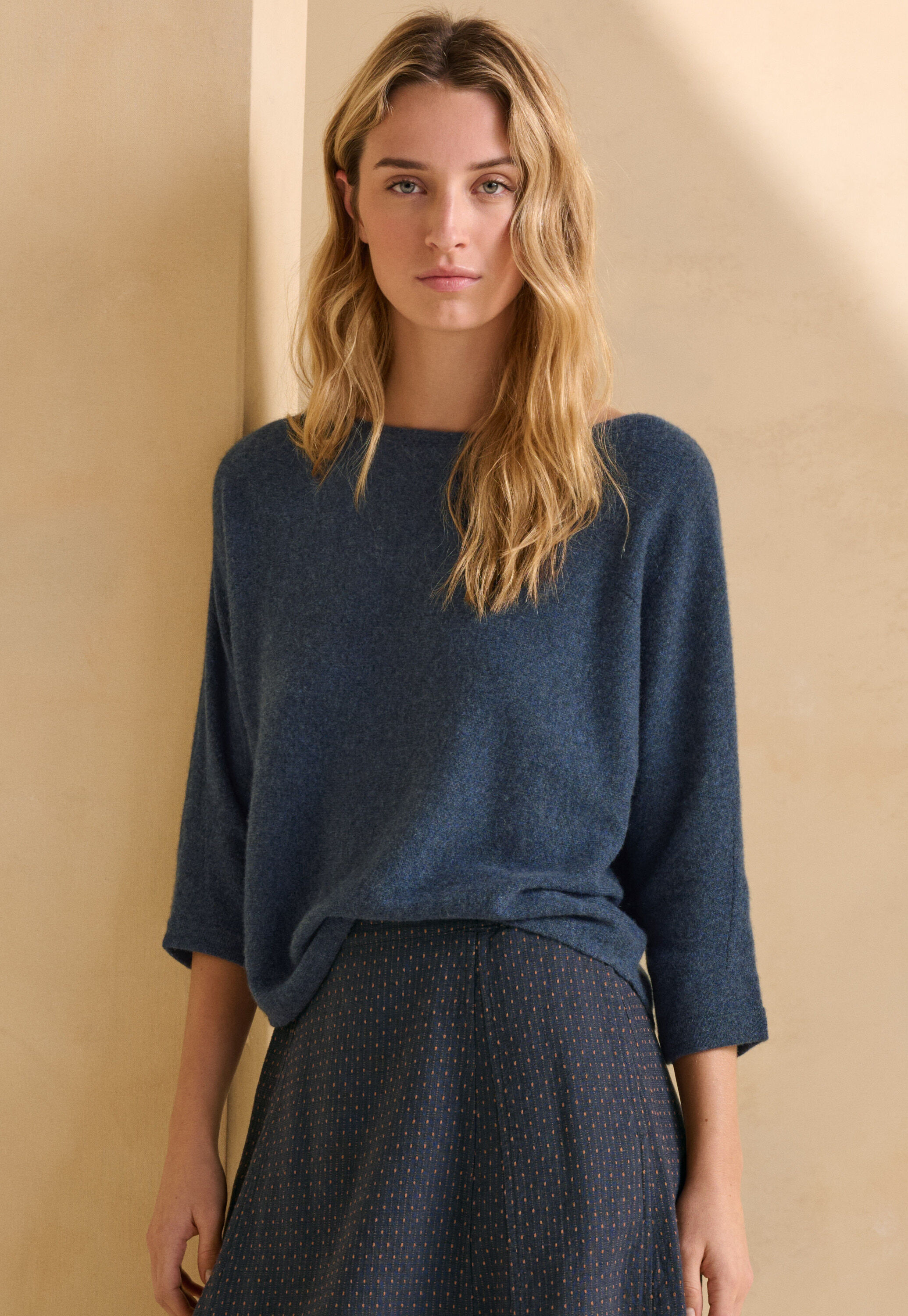 Boat-neck sweater