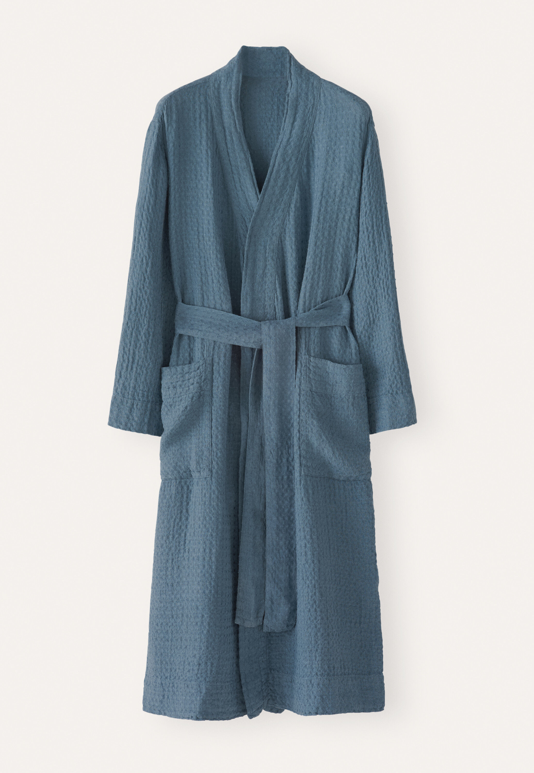 Textured belted robe