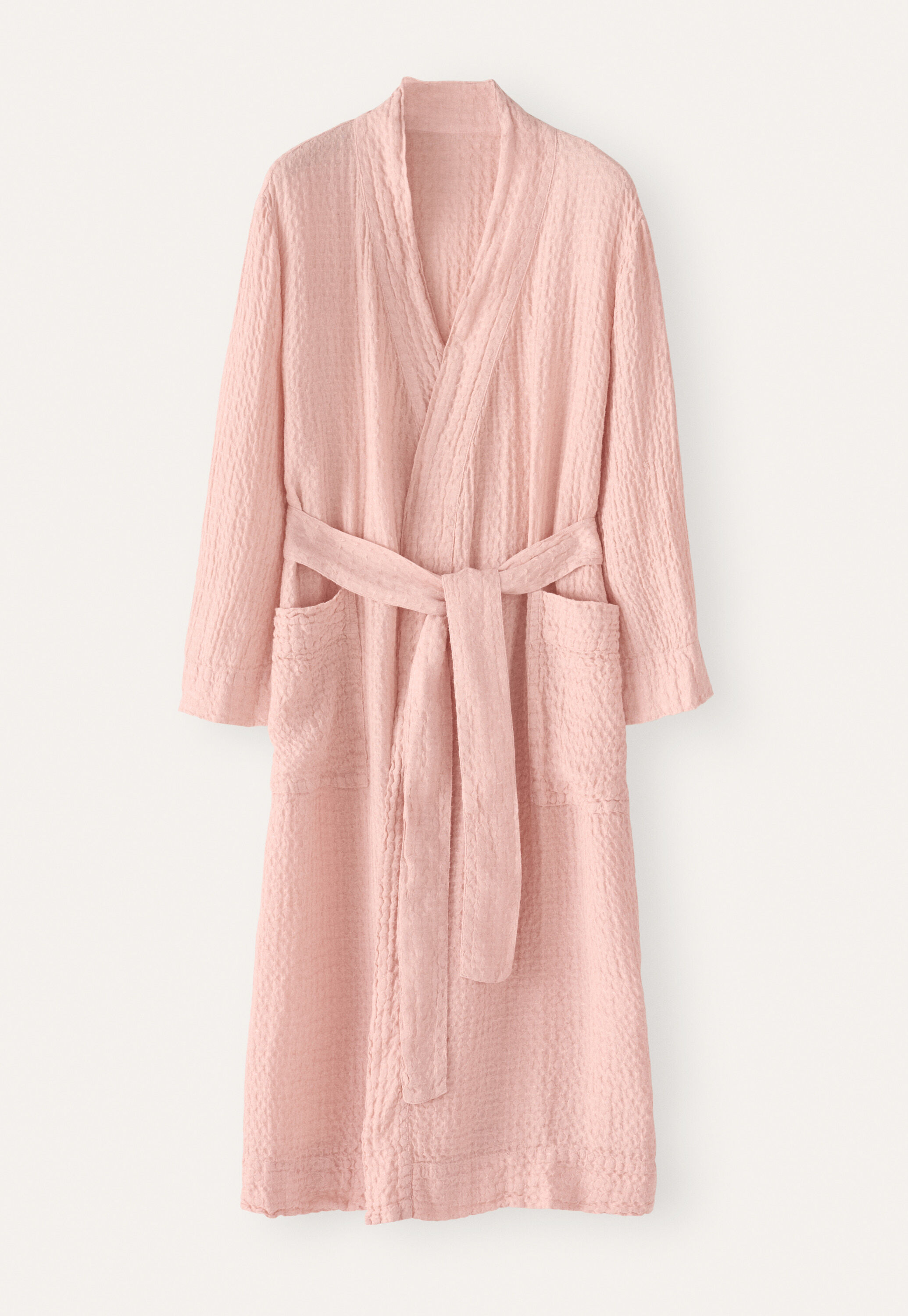 Textured belted robe