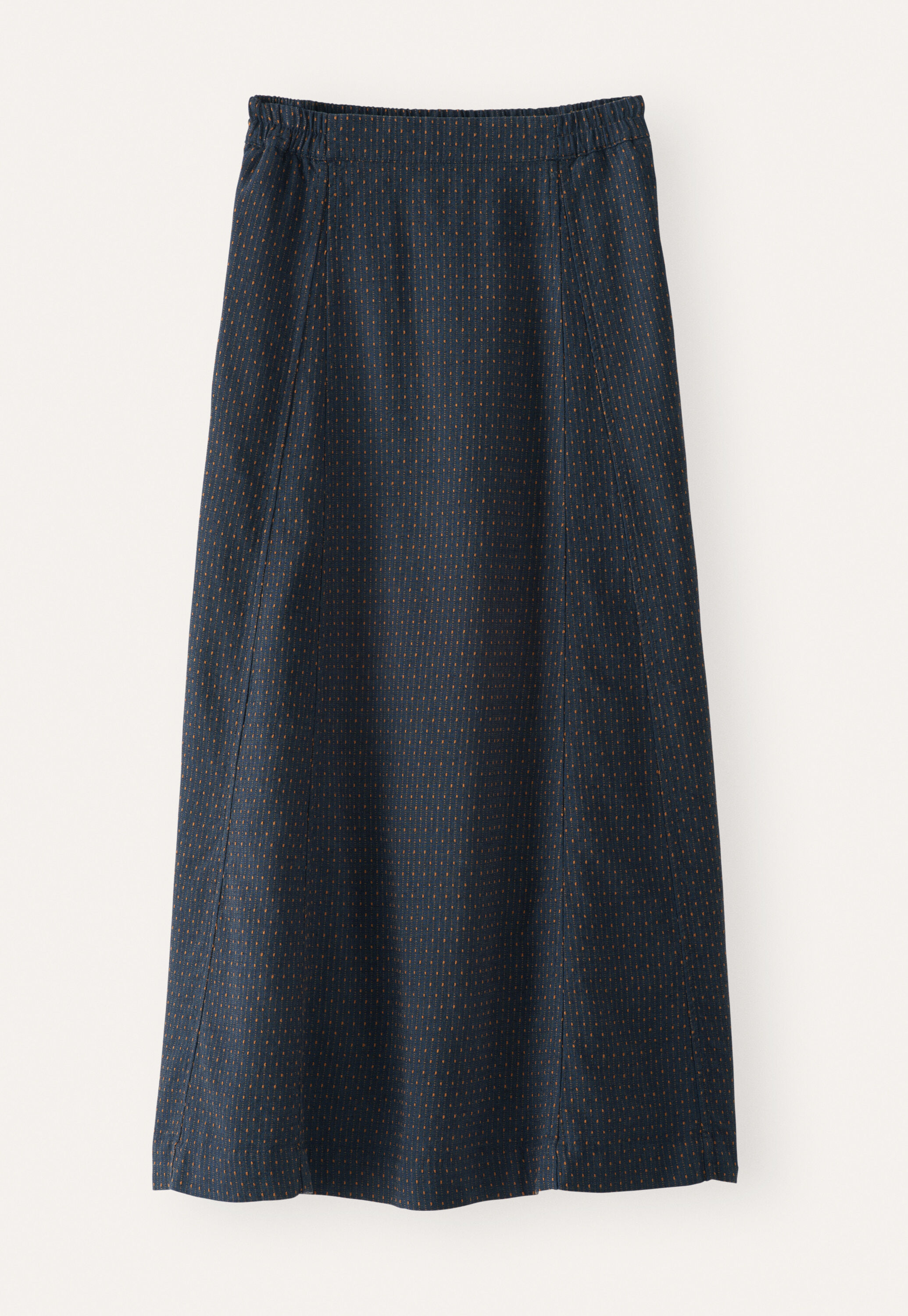 Long godet skirt