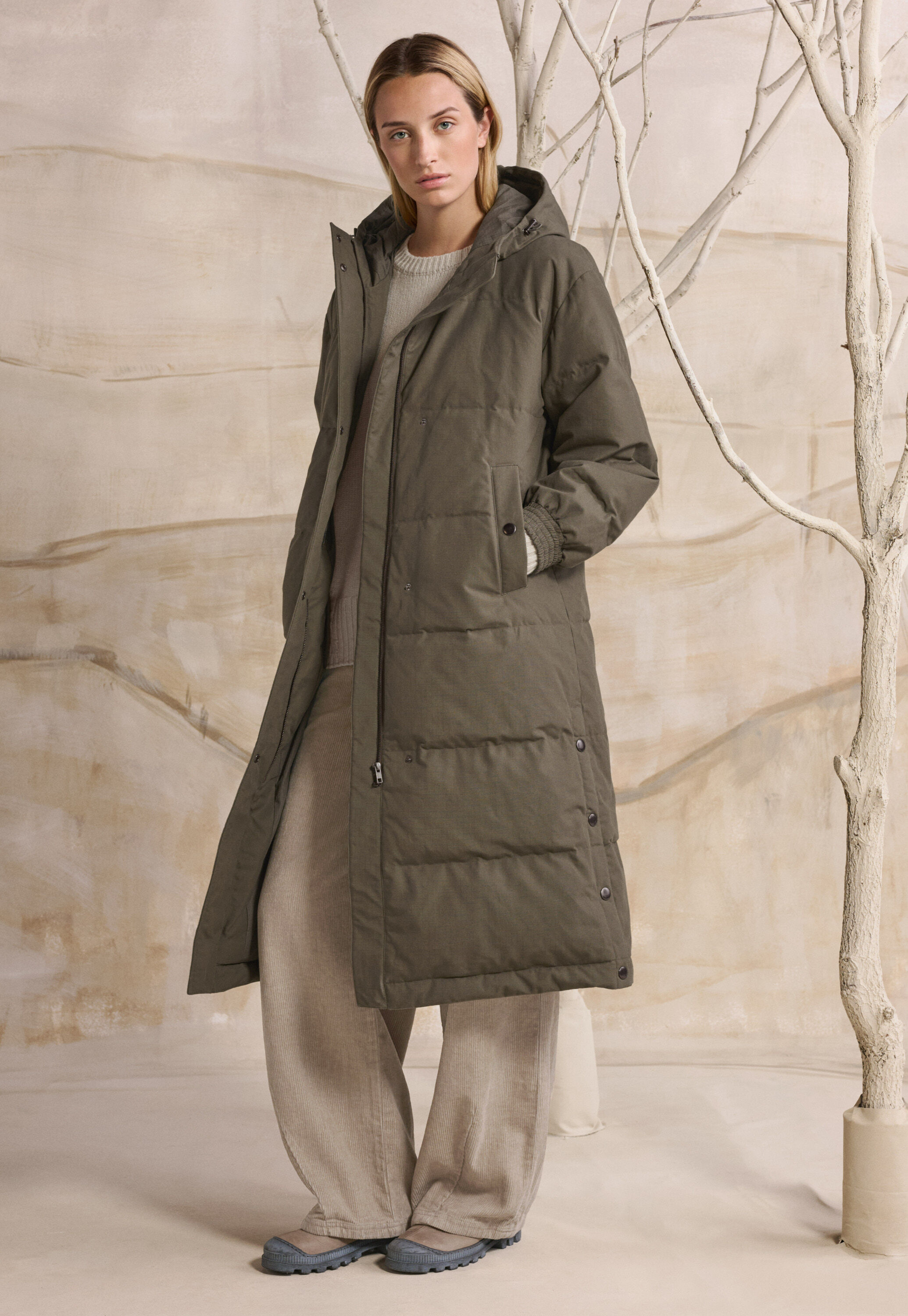 Long padded coat