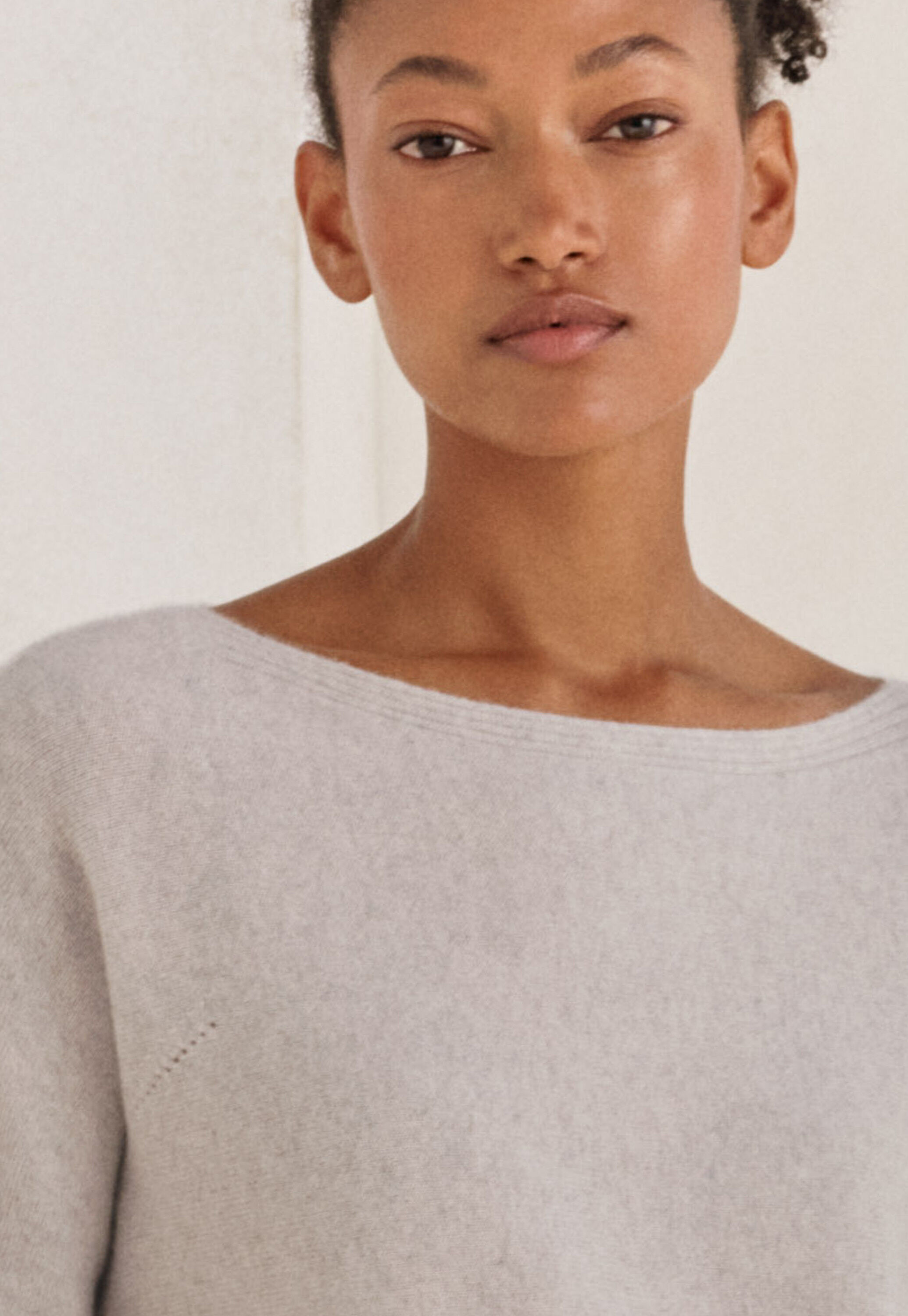 Boat-neck sweater