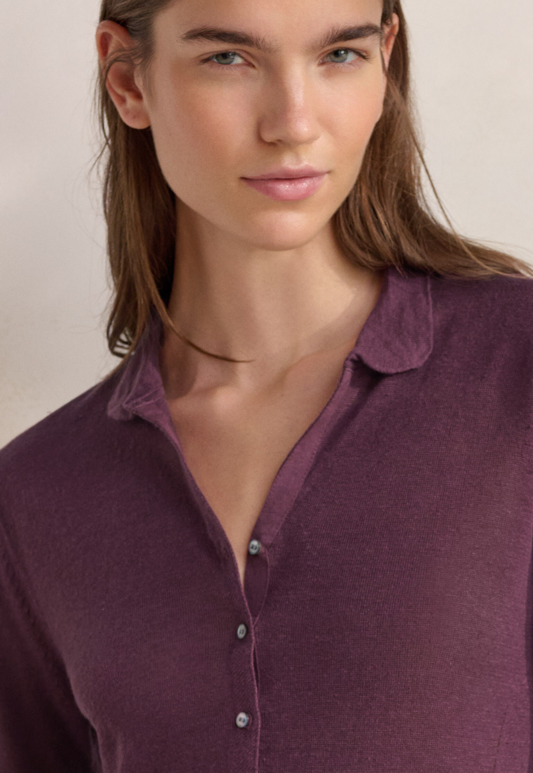 Collared cardigan