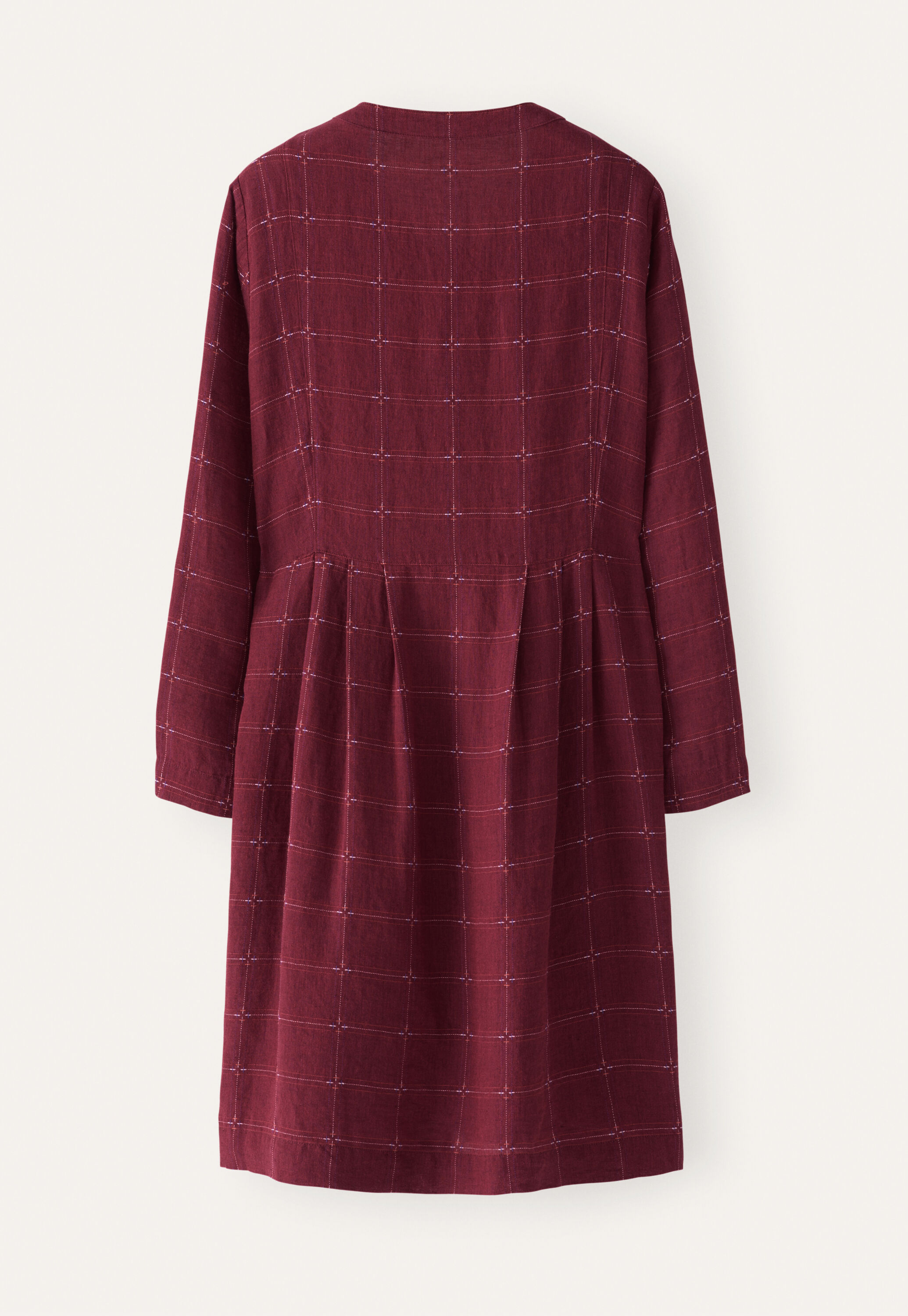 Checked pleated dress