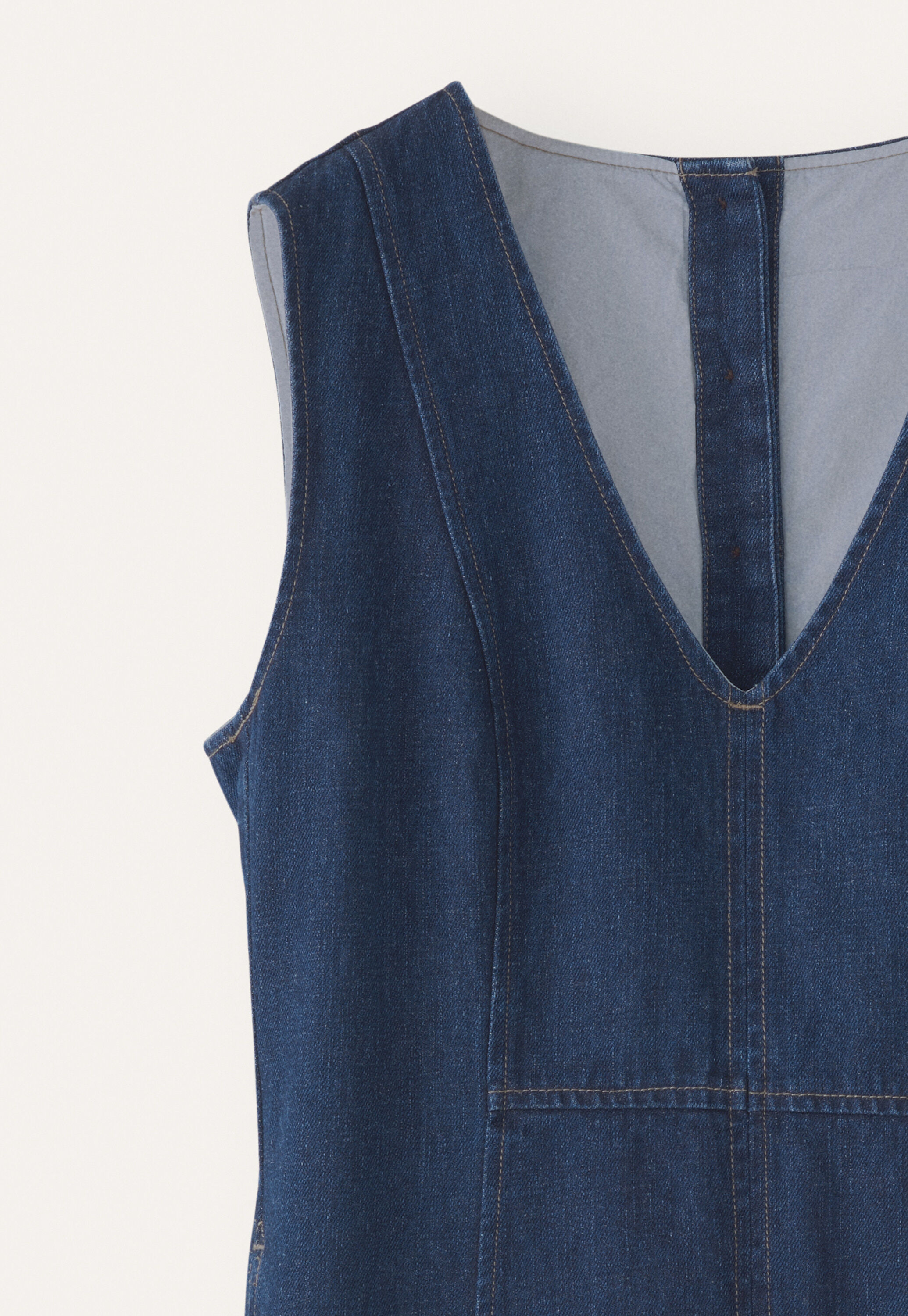 Indigo sleeveless dress