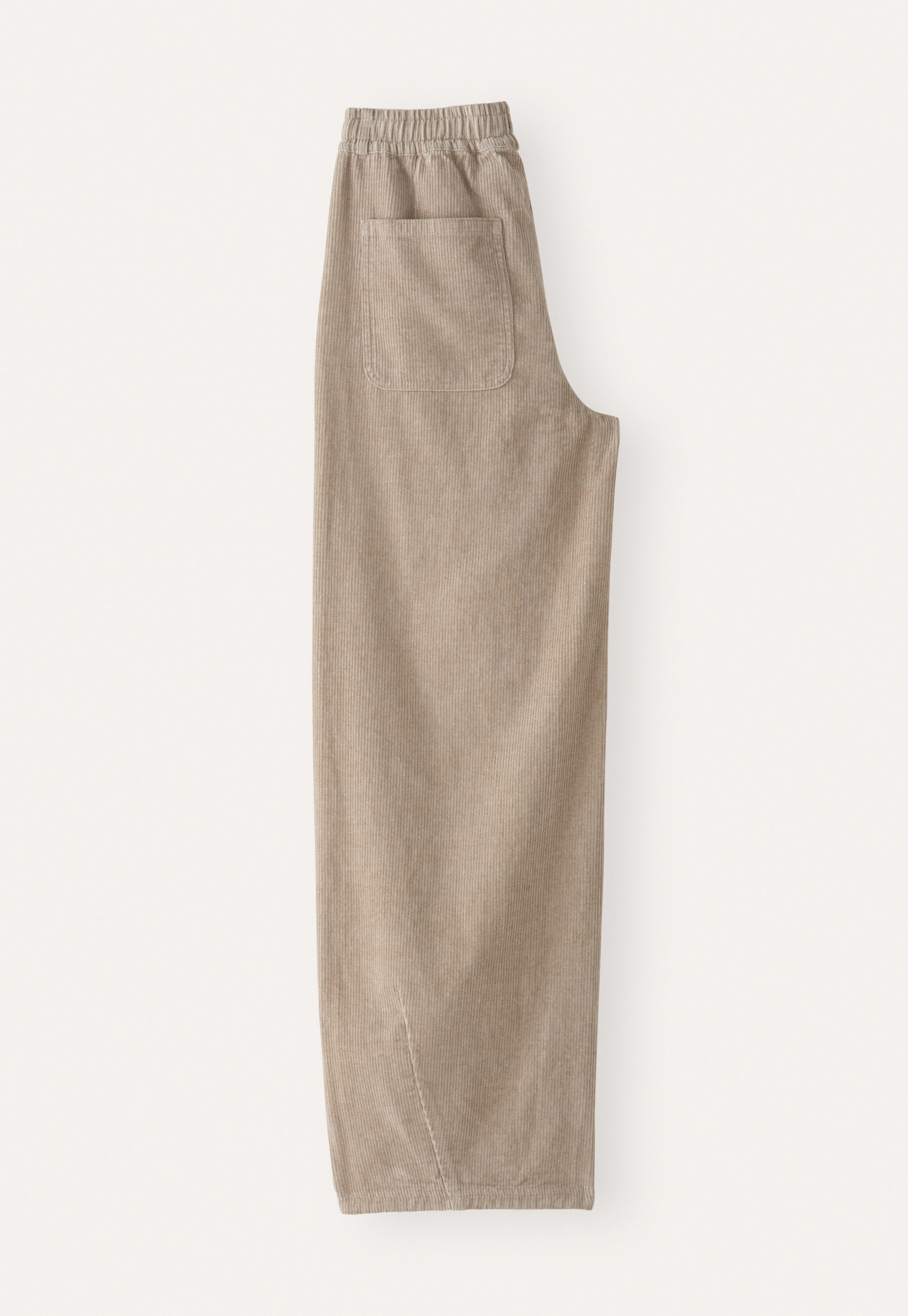 Cord dart-hem trousers
