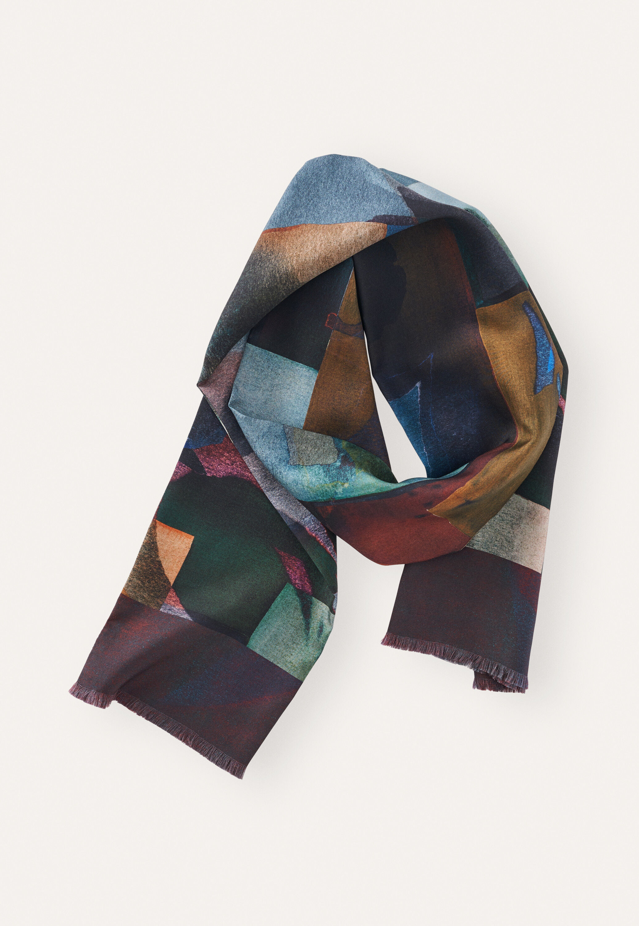 Long printed scarf