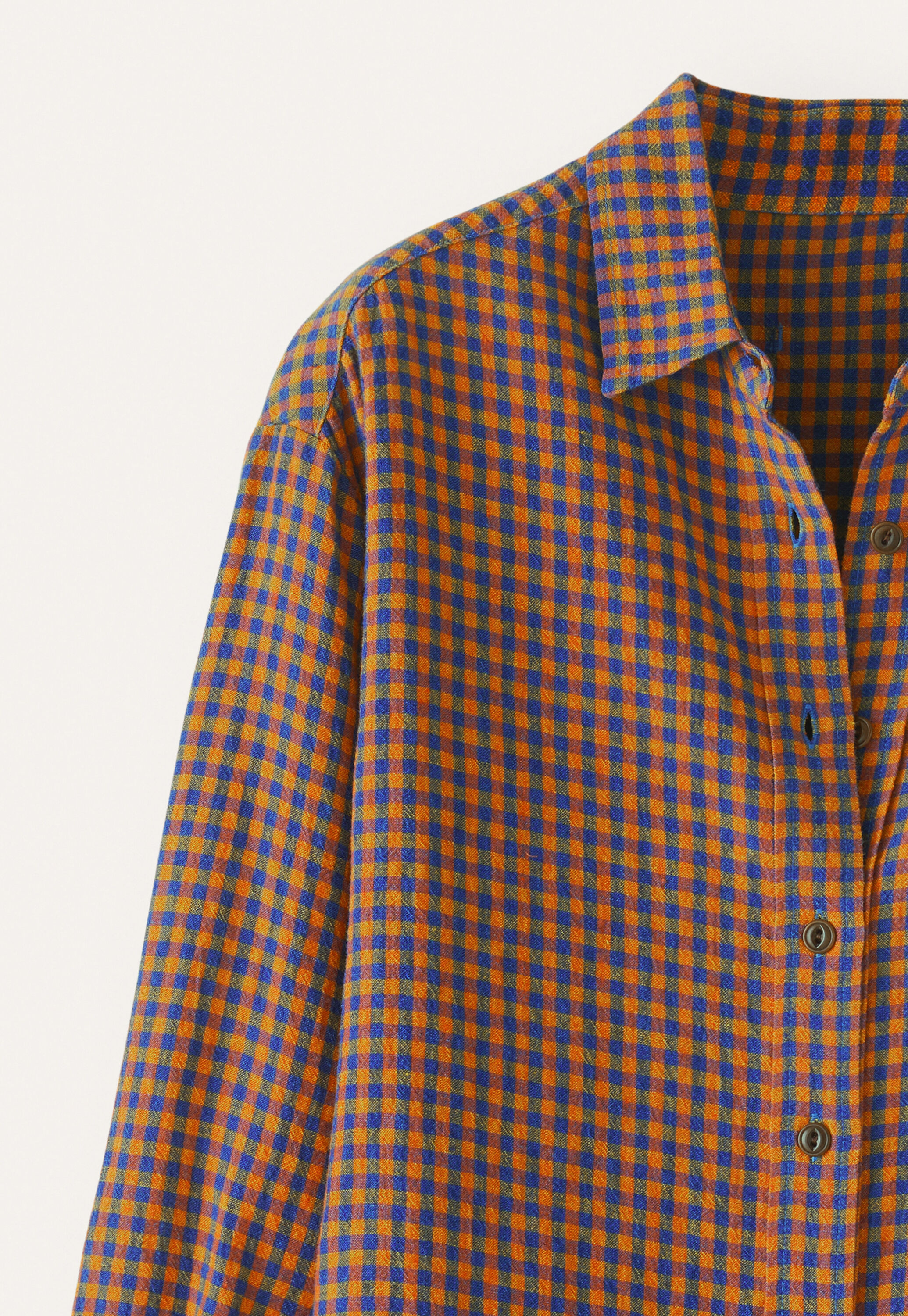 Gingham checked shirt