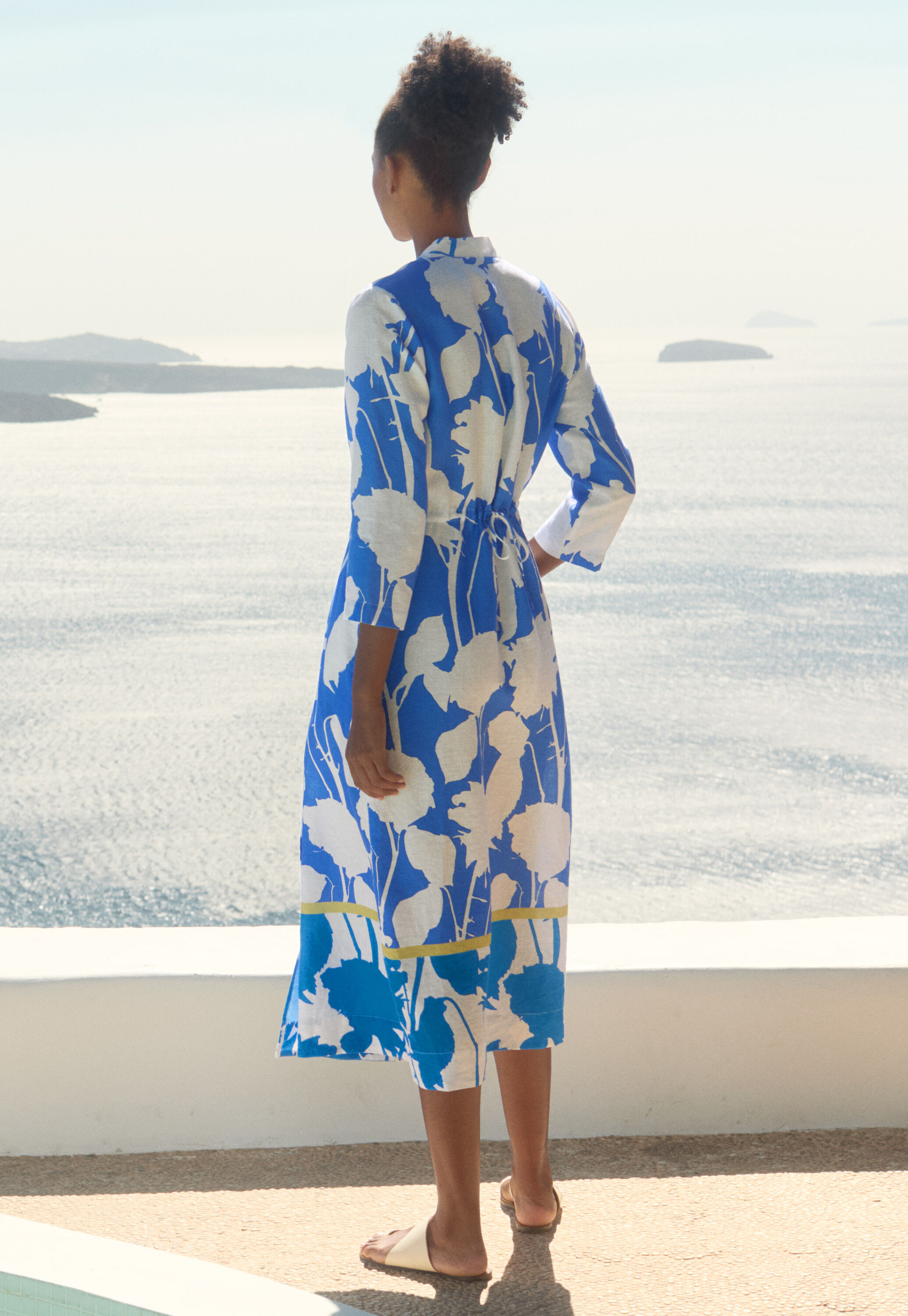 Printed wrap-dress