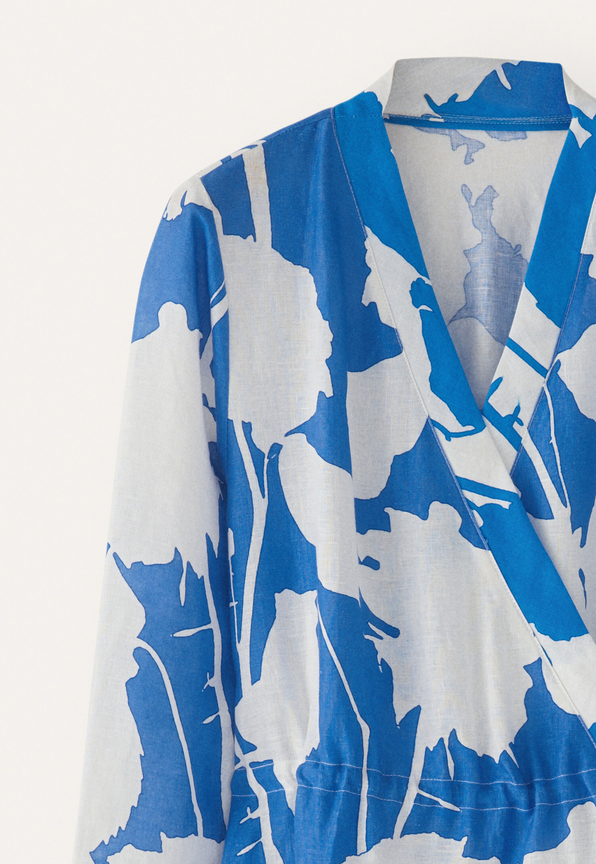 Printed wrap-dress