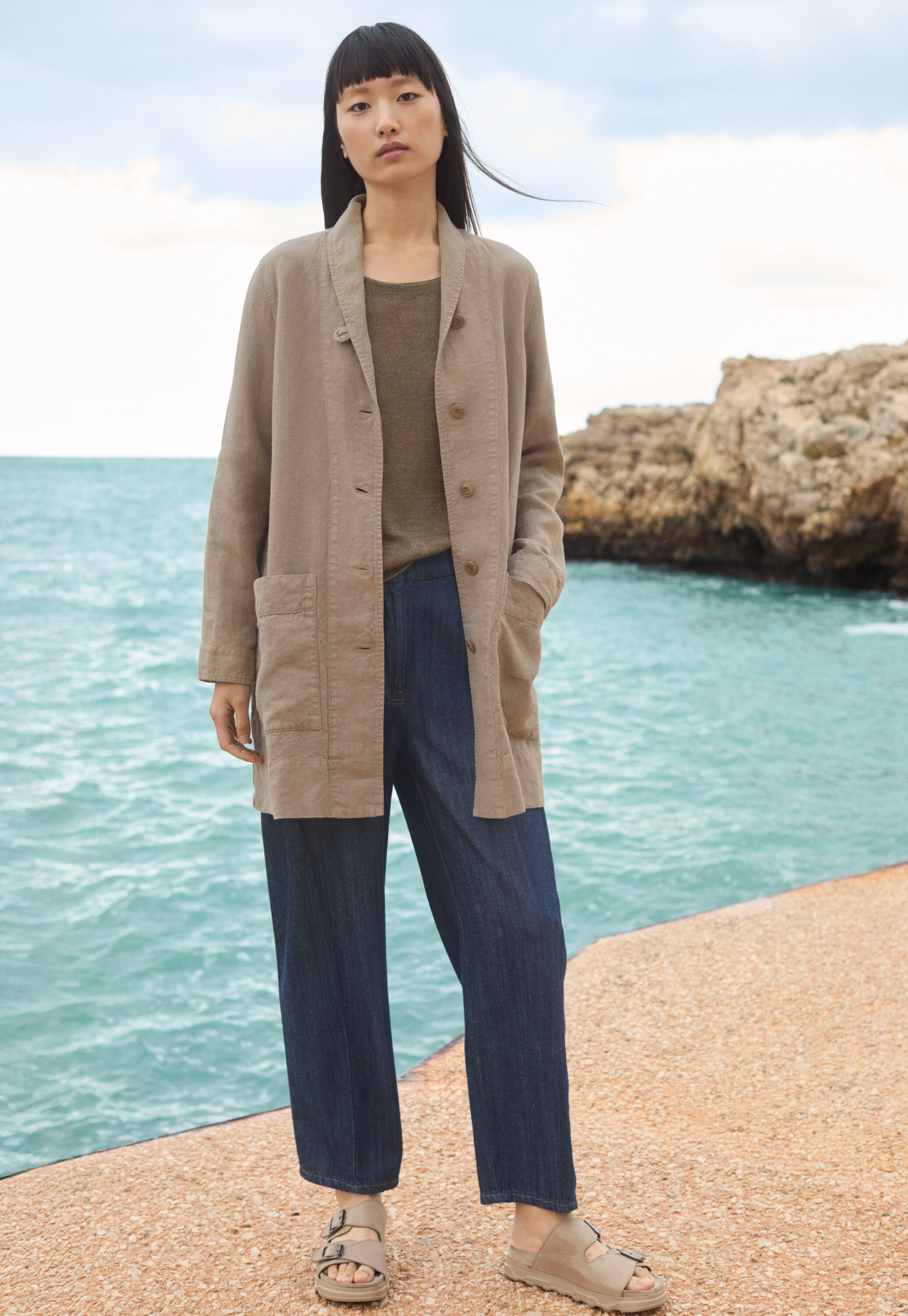 Edge-to-edge cardigan