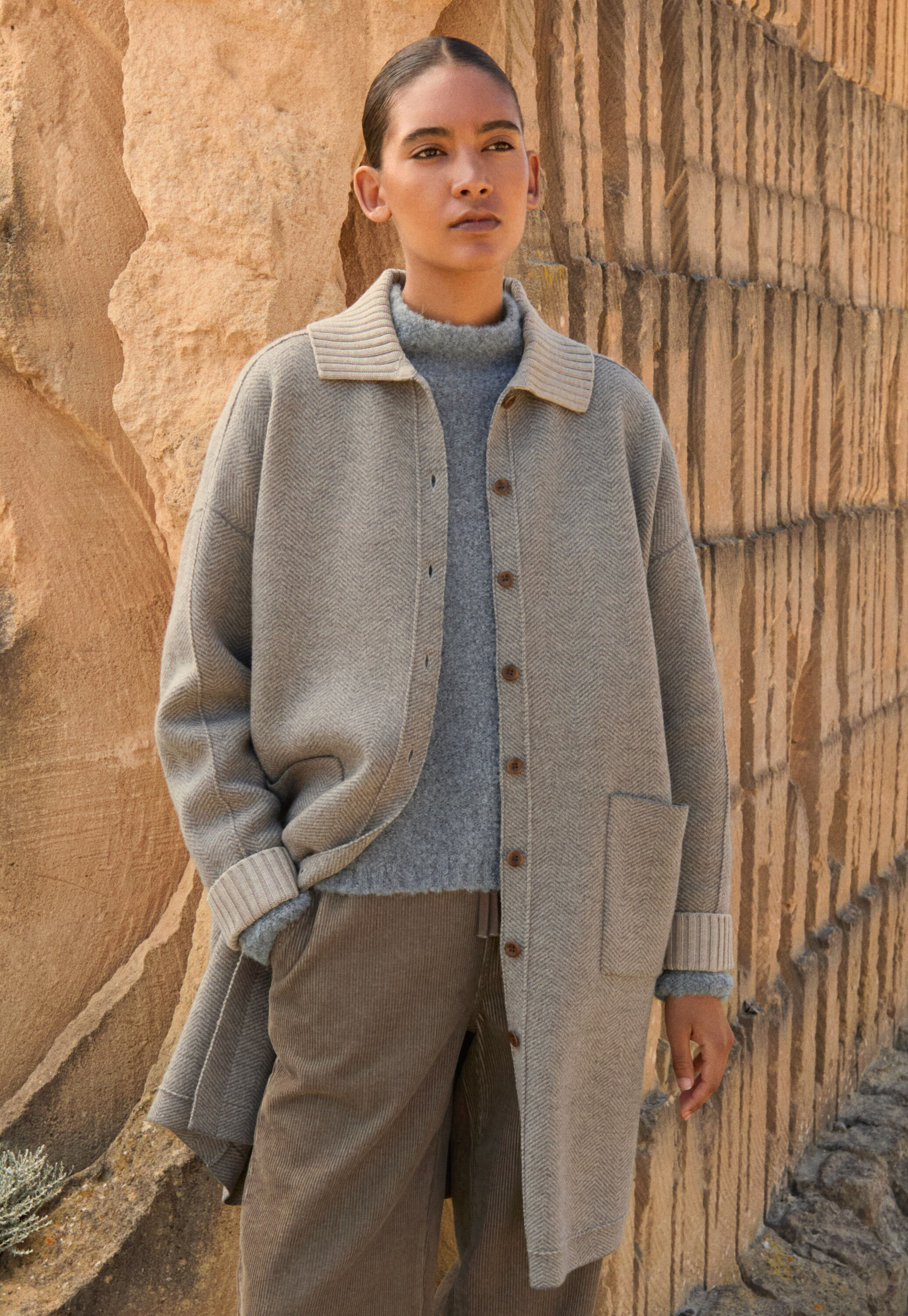 Edge-to-edge cardigan