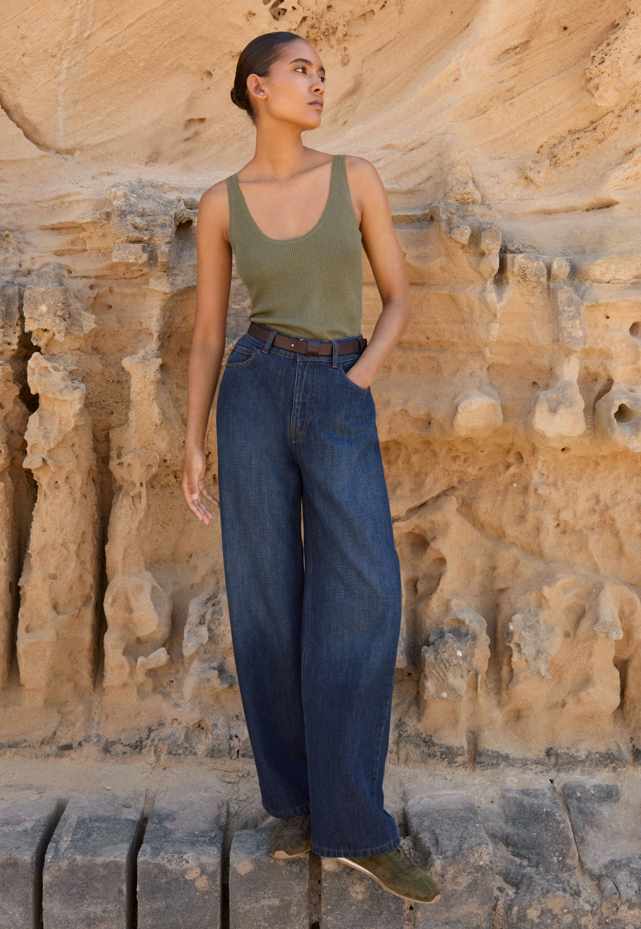 Pleat-front trousers