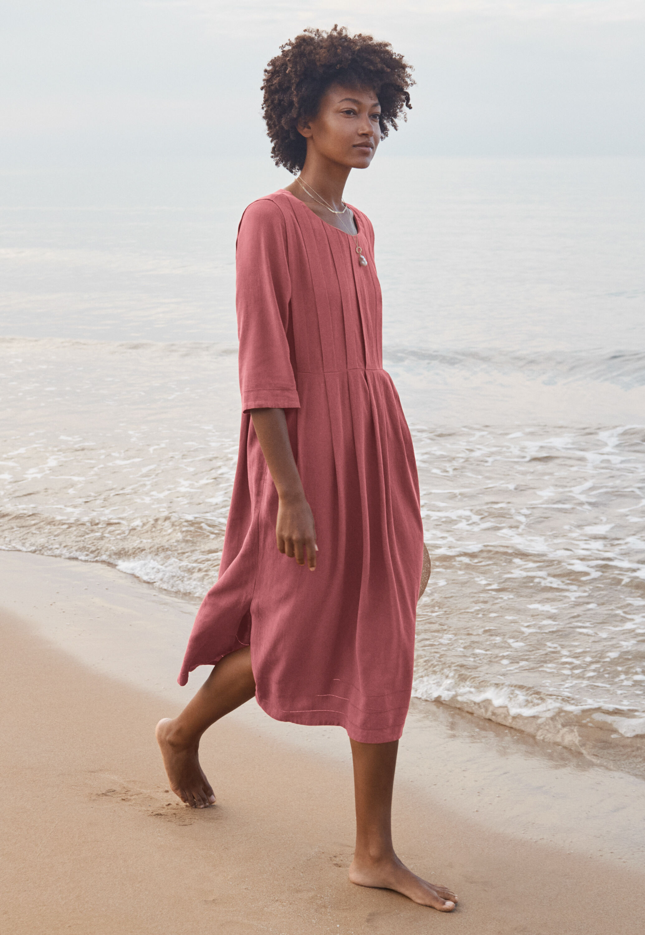Scoop-neck dress