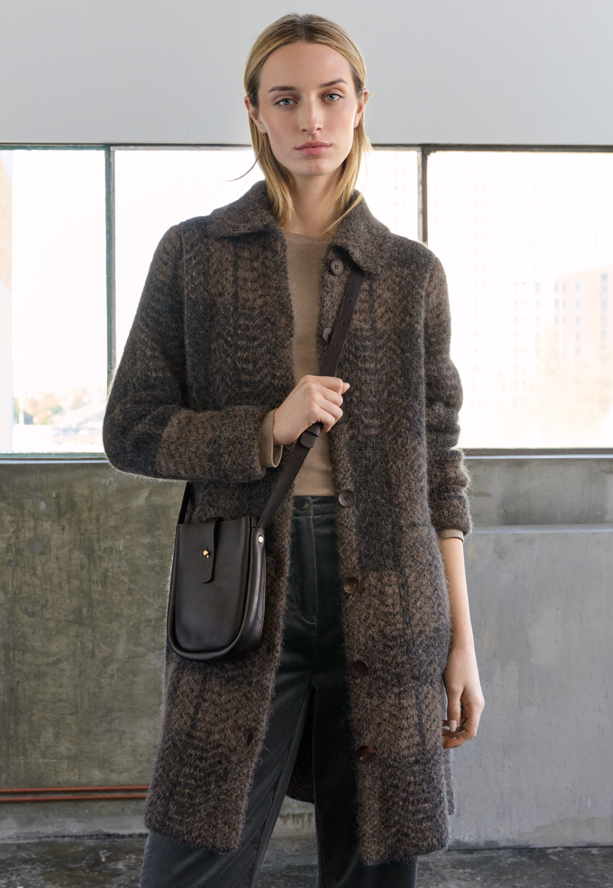 Edge-to-edge cardigan
